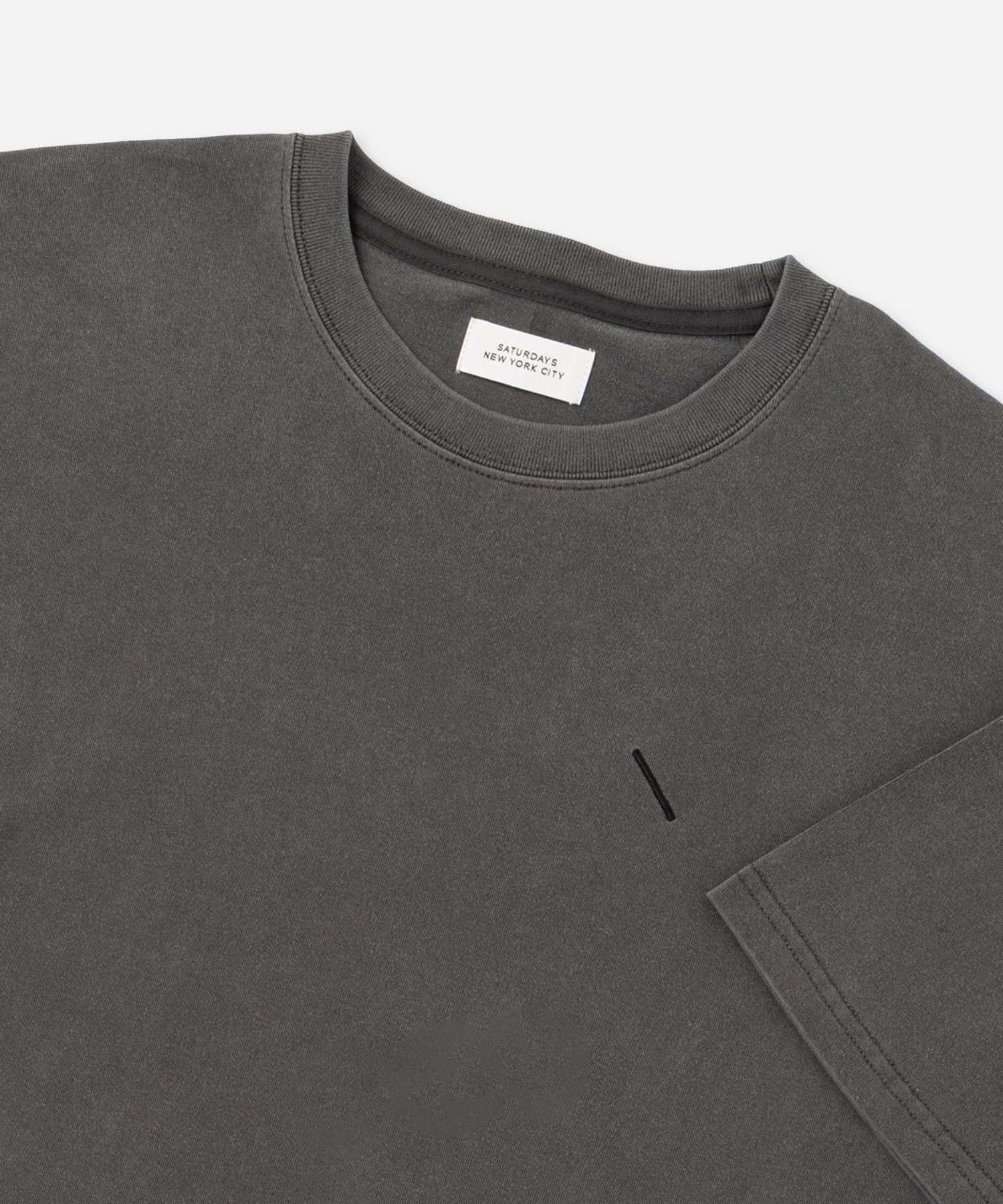 Pigment Dyed Back Printed SS T-Shirt