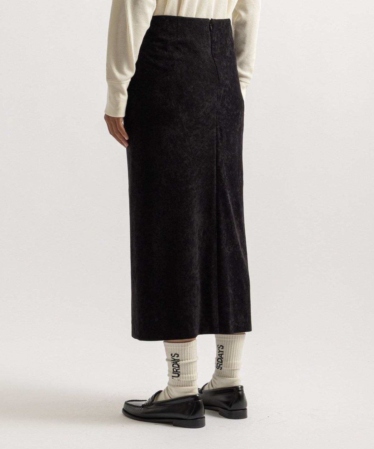Amy Velveteen Midi Skirt | WOMEN
