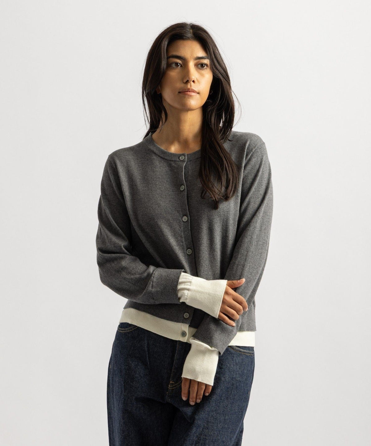 Halle Double Layer Cardigan | WOMEN