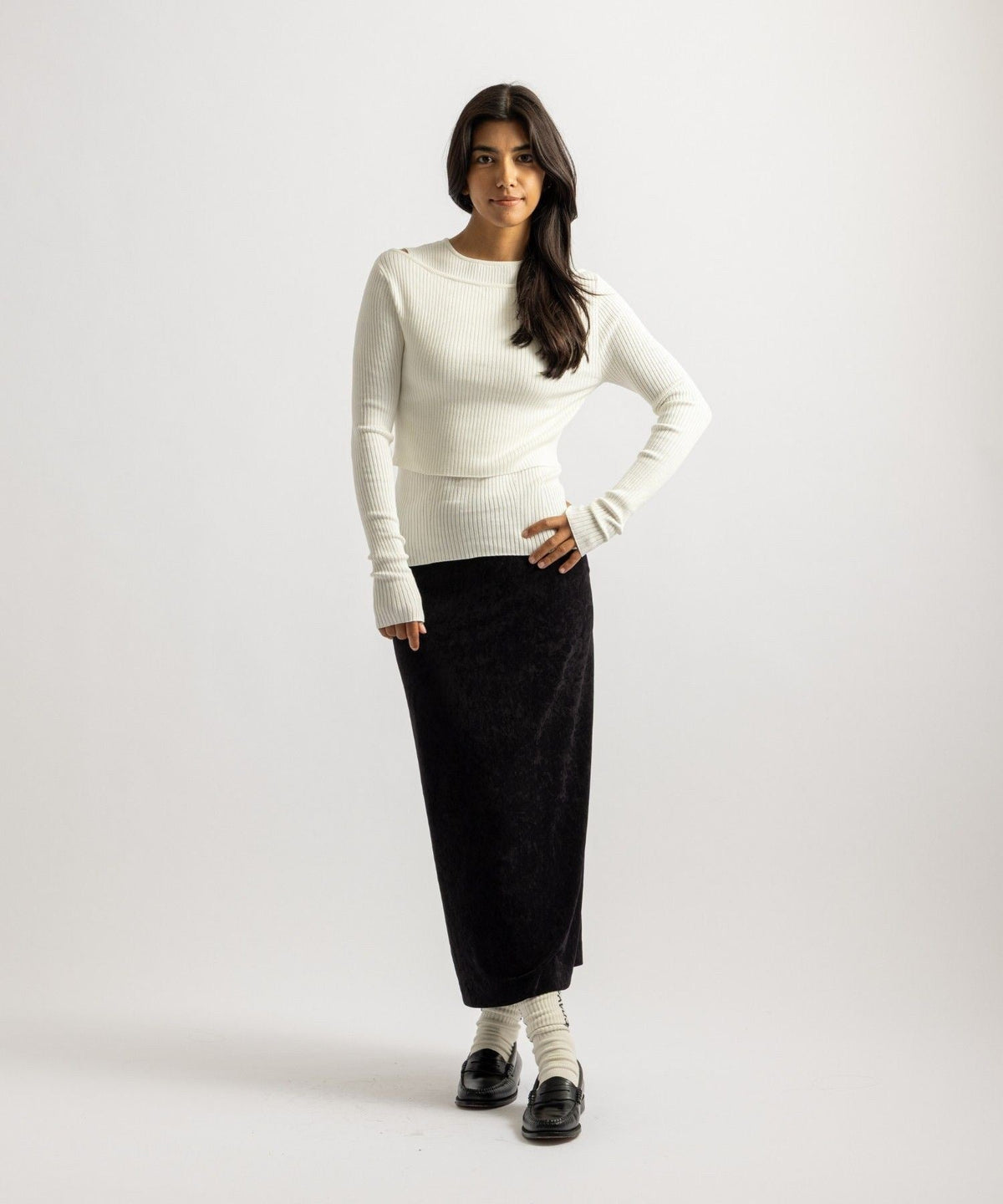 Corinne Double Layer Knit | WOMEN
