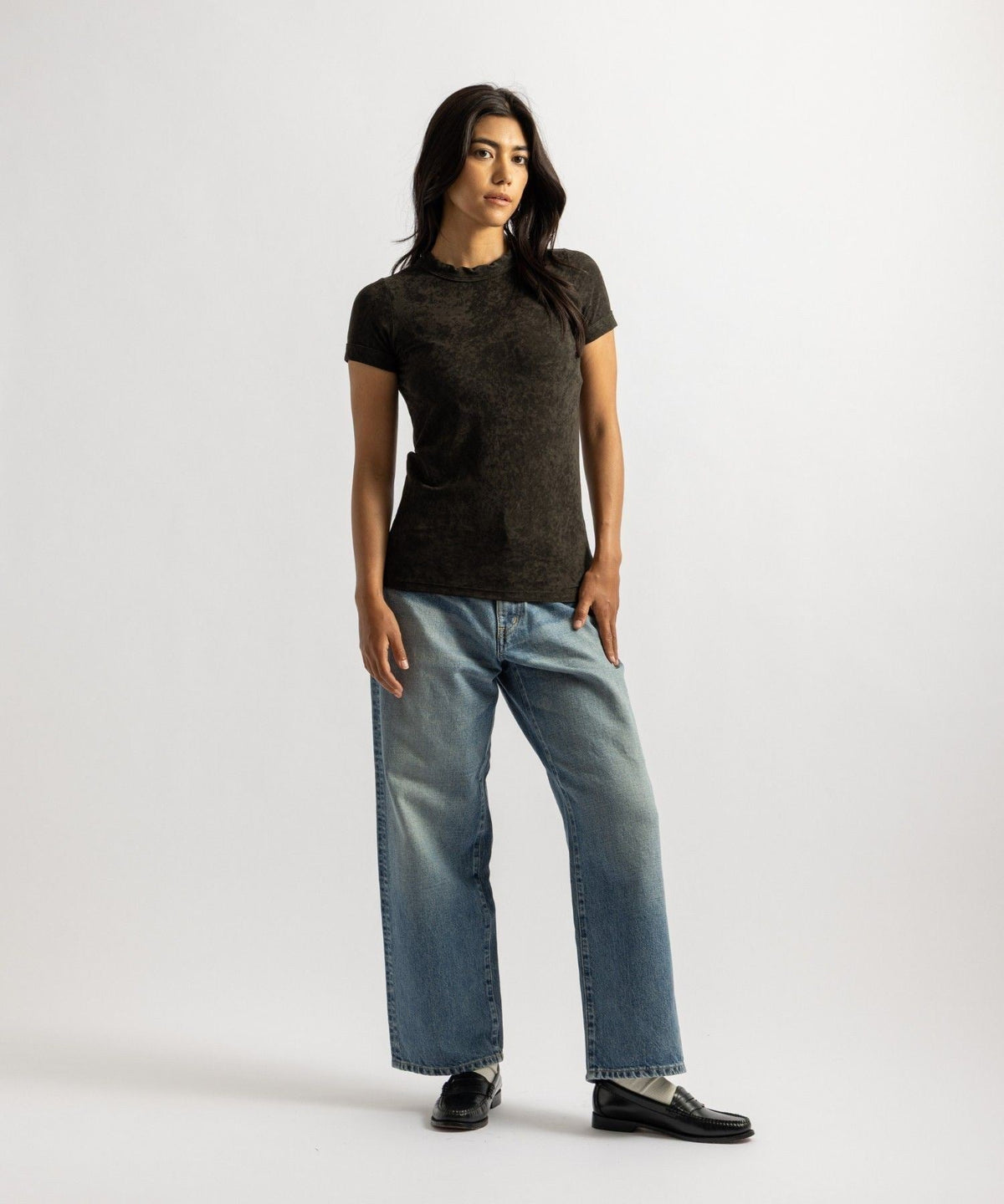 Nadia Trim Collar Top | WOMEN