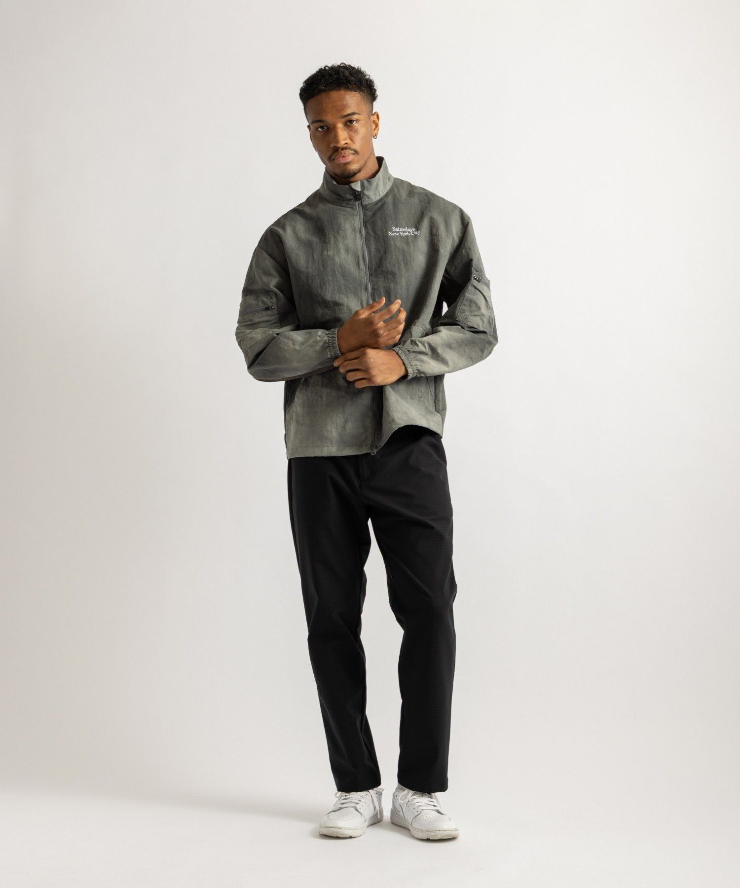 Marble Dyed Zip Blouson