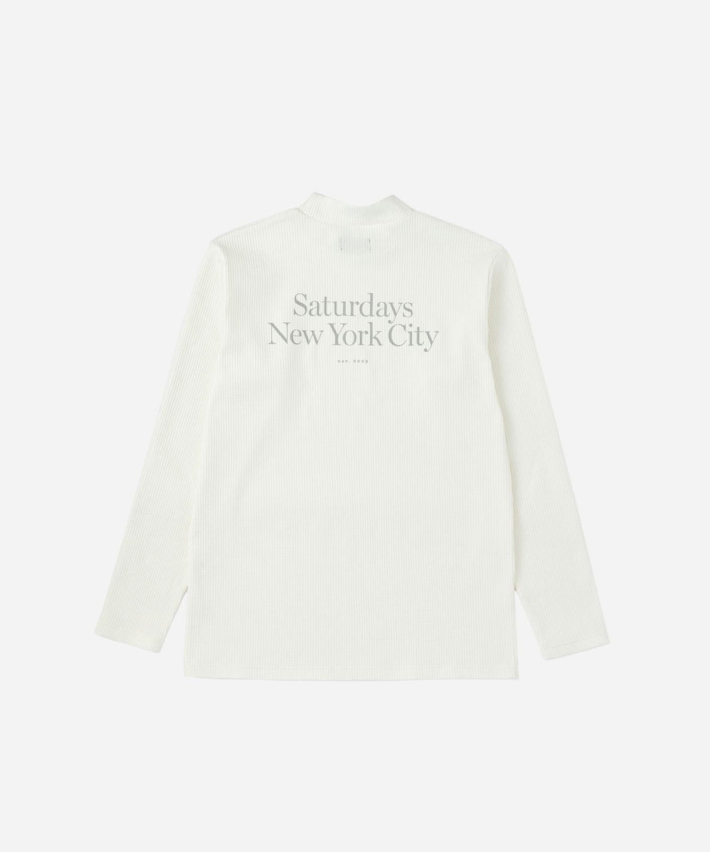 Waffle Mockneck LS | Saturdays NYC Japan