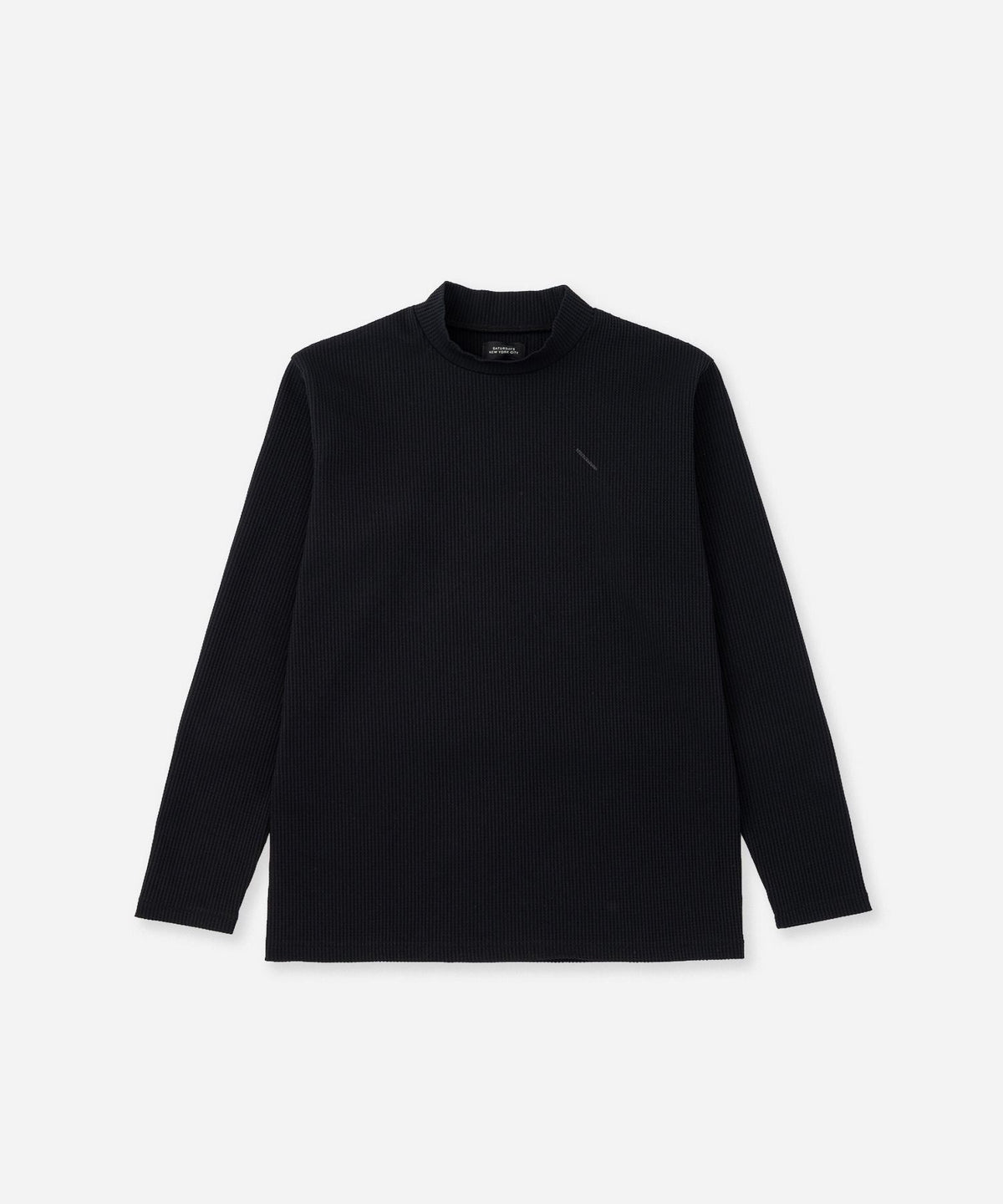 Waffle Mockneck LS
