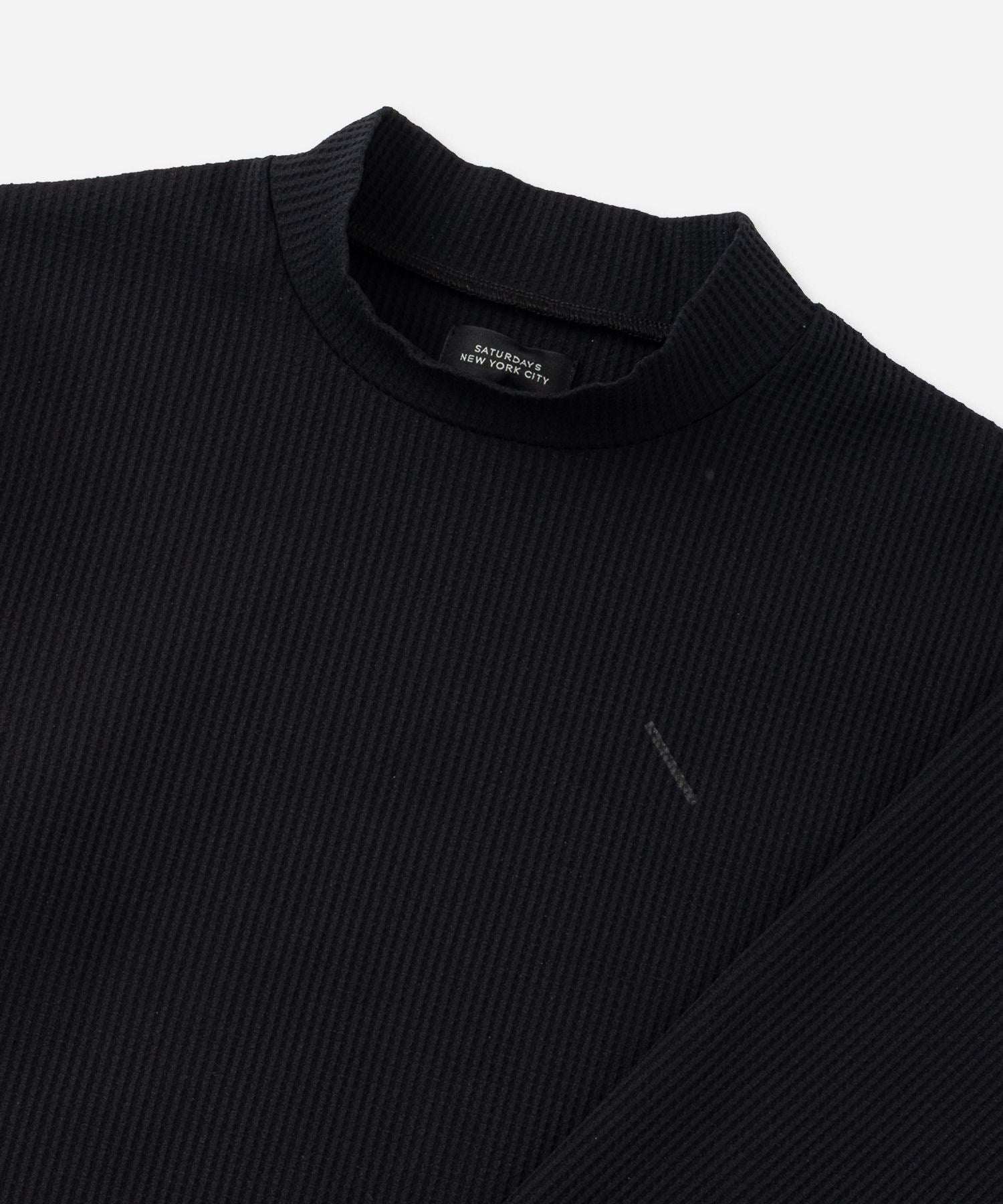Waffle Mockneck LS