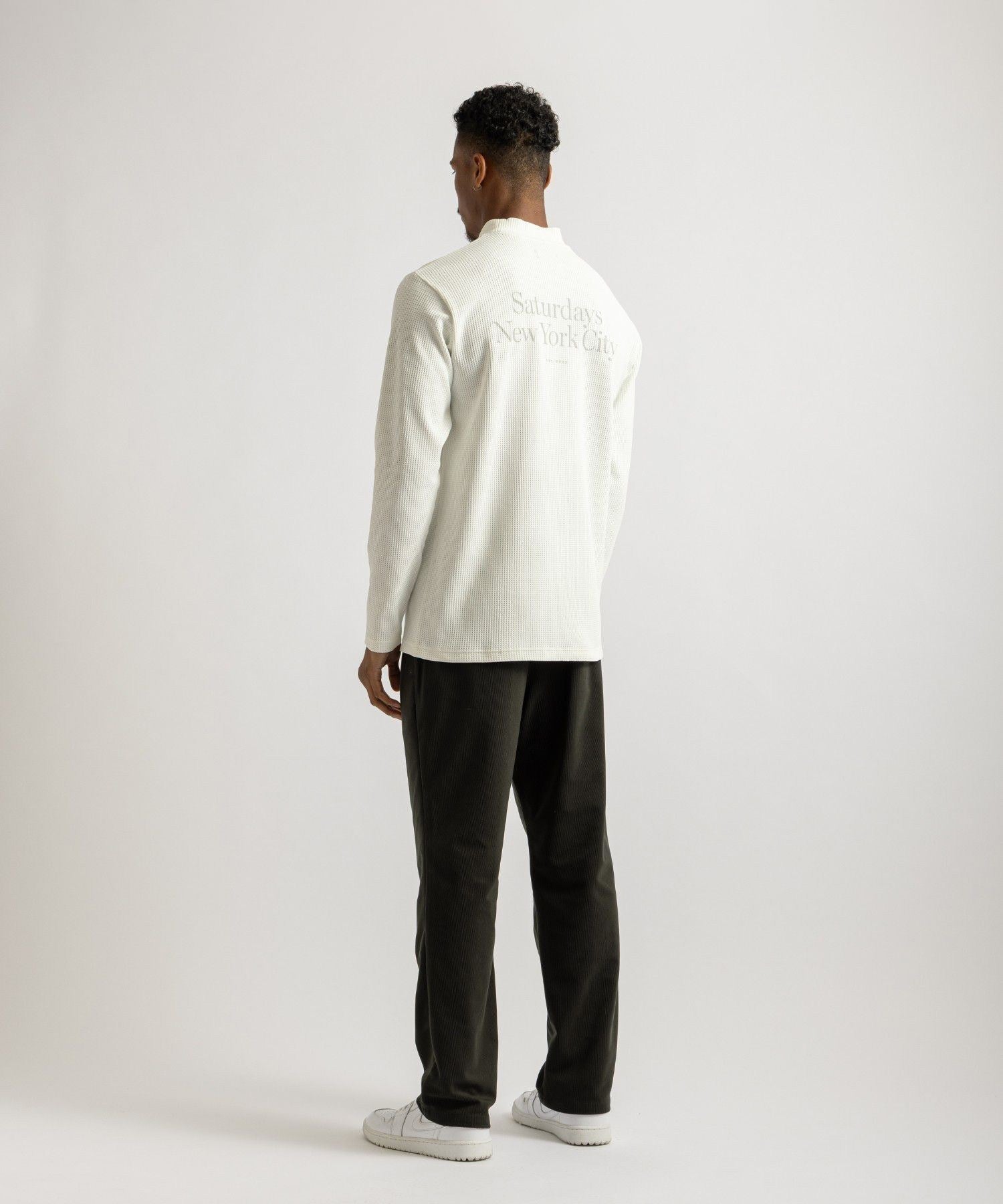 Waffle Mockneck LS