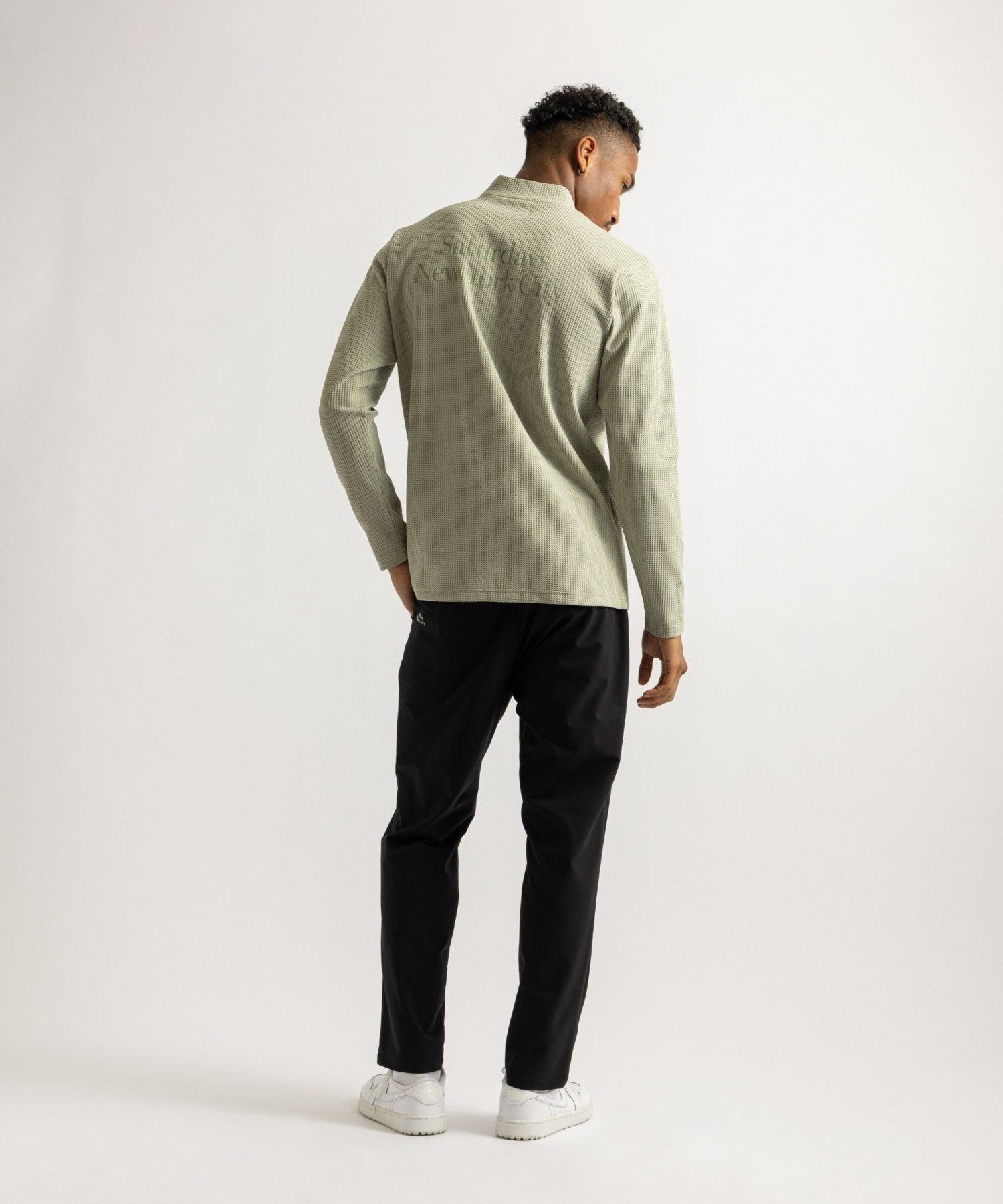 Waffle Mockneck LS
