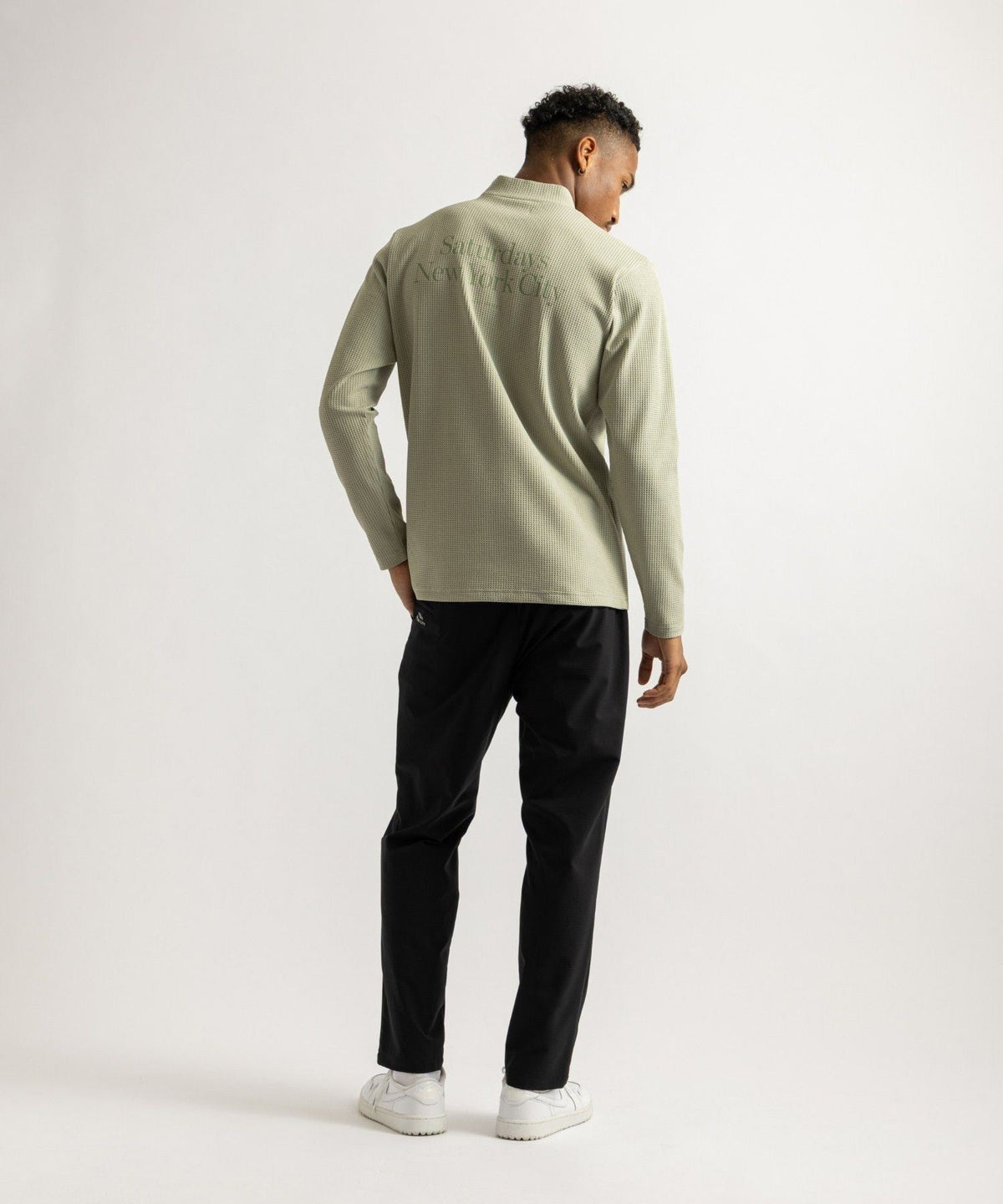Waffle Mockneck LS