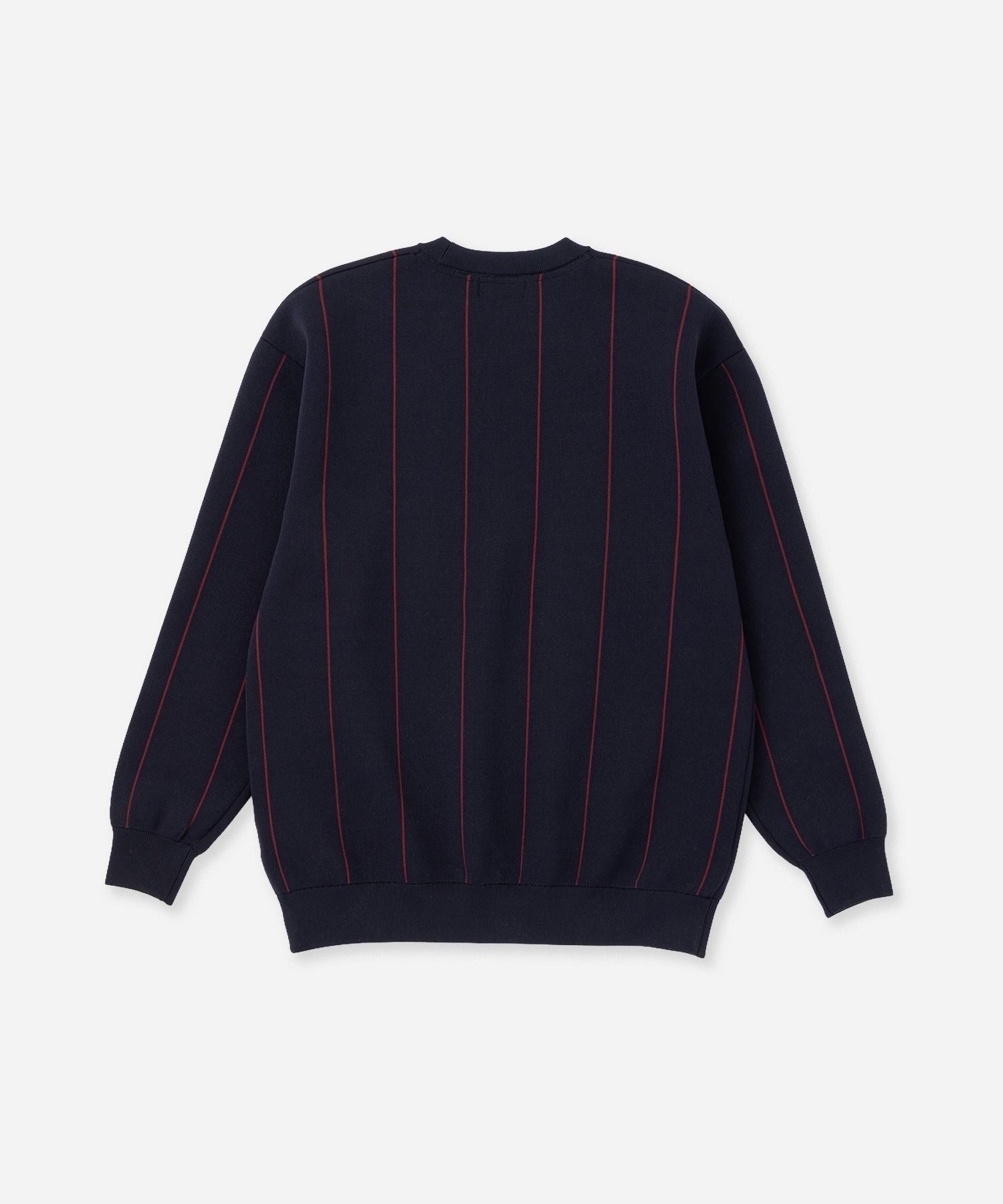 Jacquard Stripe Crewneck Knit