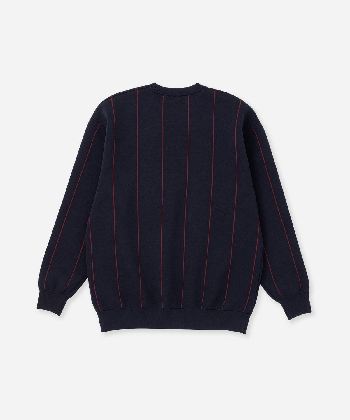 Jacquard Stripe Crewneck Knit
