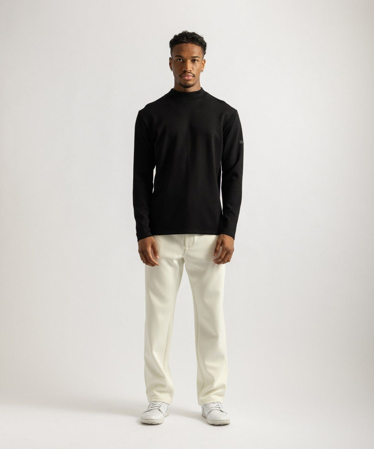Doubleknit Mockneck LS