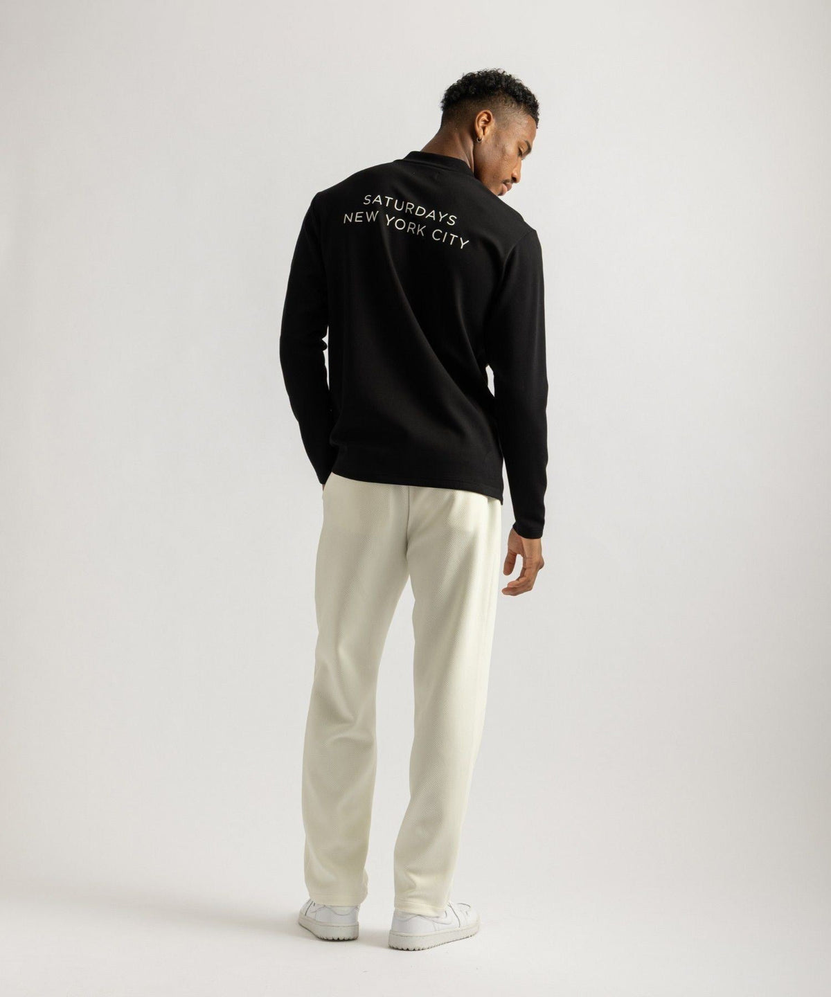 Doubleknit Mockneck LS
