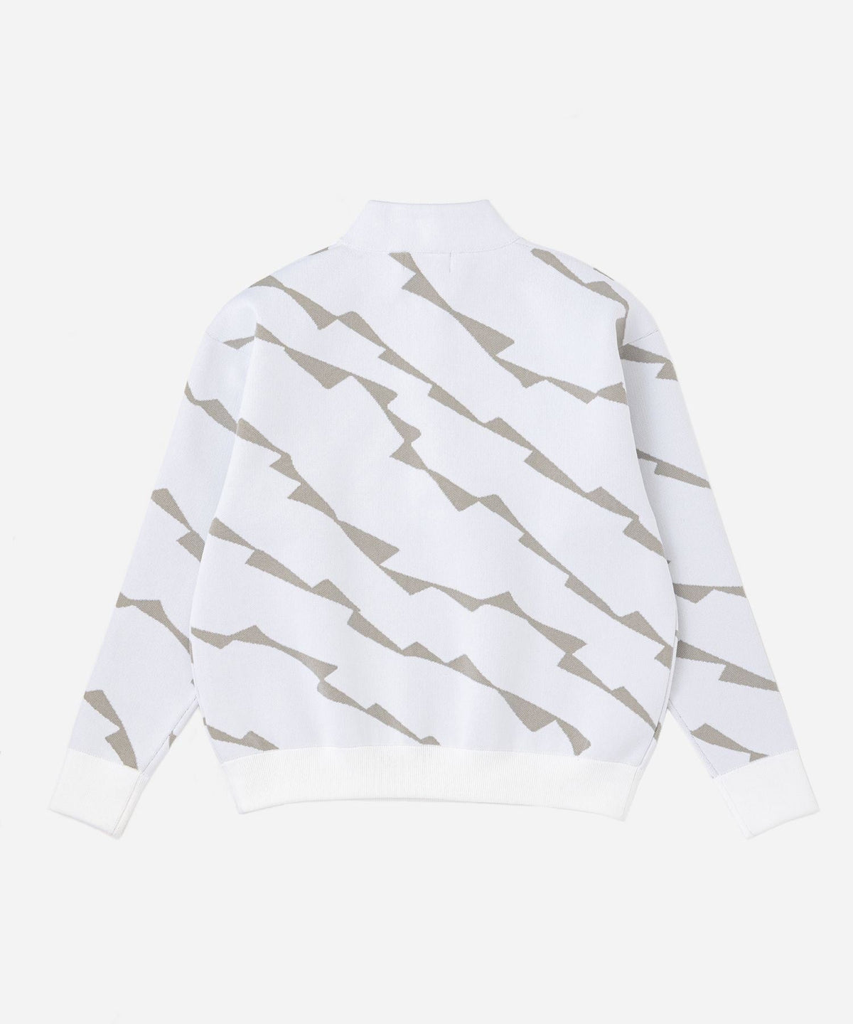 Wave Jacard Half Zip Pullover | WOMEN
