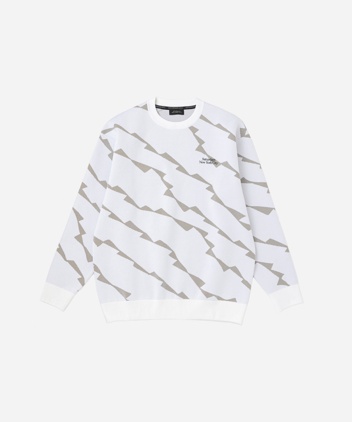 Wave Jacquard Pullover