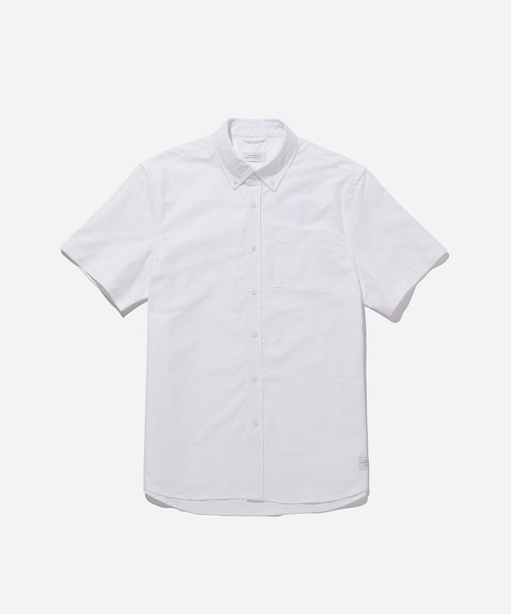 Esquina Oxford Shirt With Branding | Saturdays NYC Japan