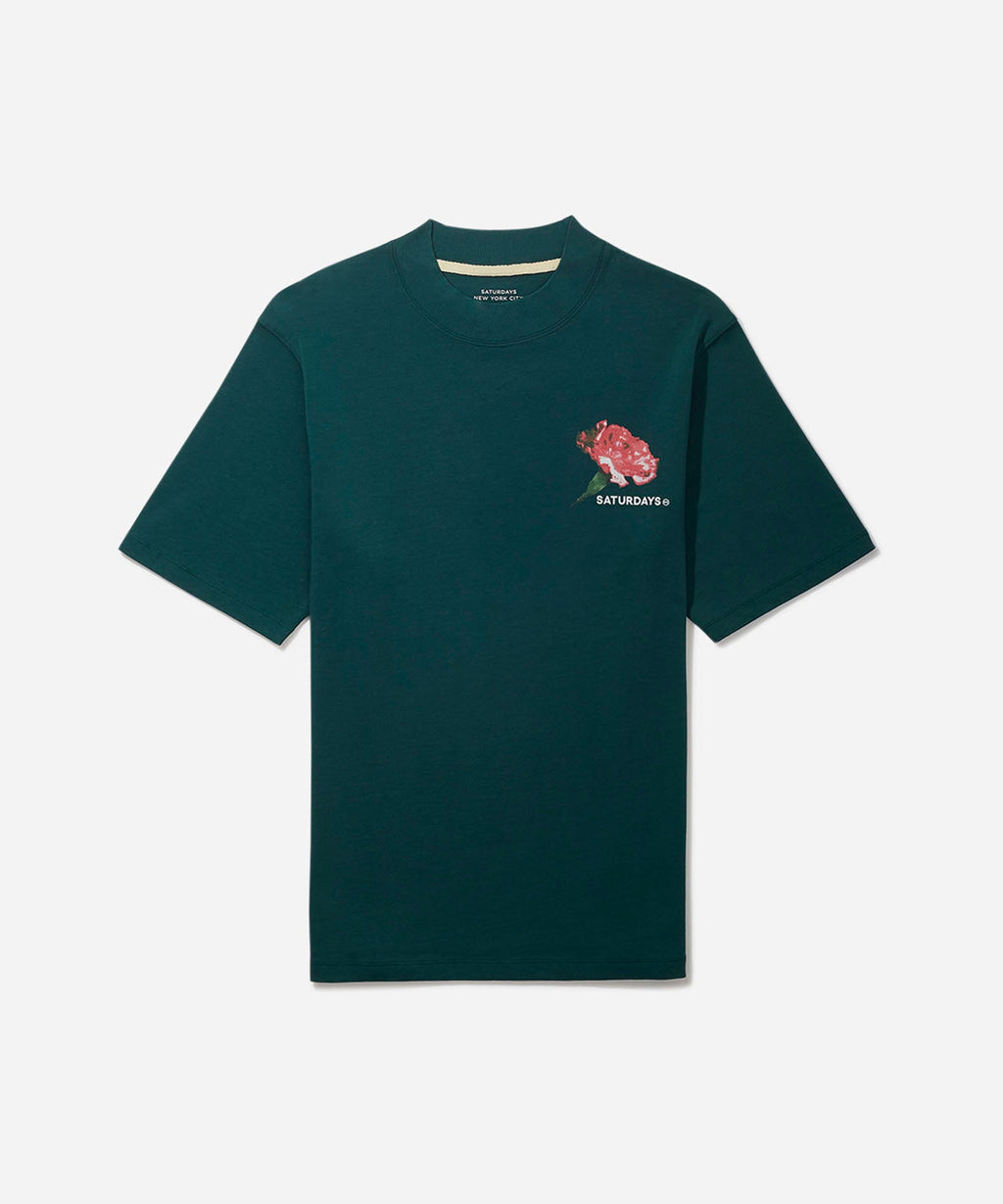 Floral Crest Wythe Mockneck S/S Tee
