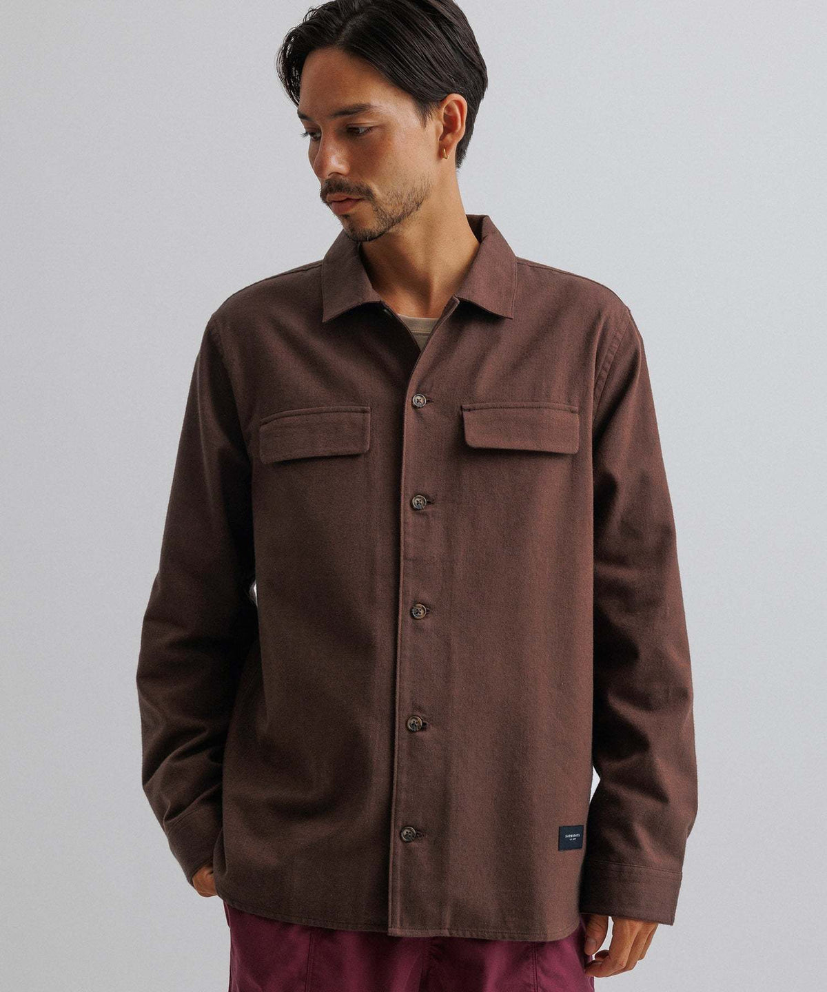 Broome Herringbone Flannel LS Shirt