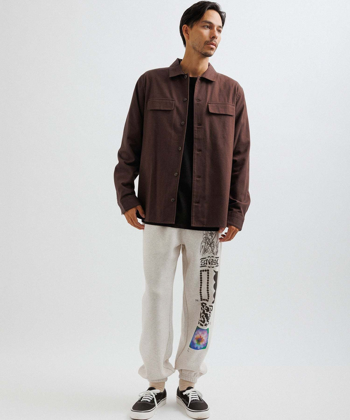 Broome Herringbone Flannel LS Shirt