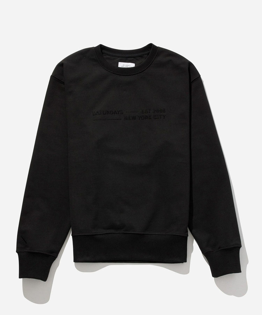 Saturdays New York City スウェットシャツ BOWERY FUNDAMENTAL CREW | Saturdays NYC Japan