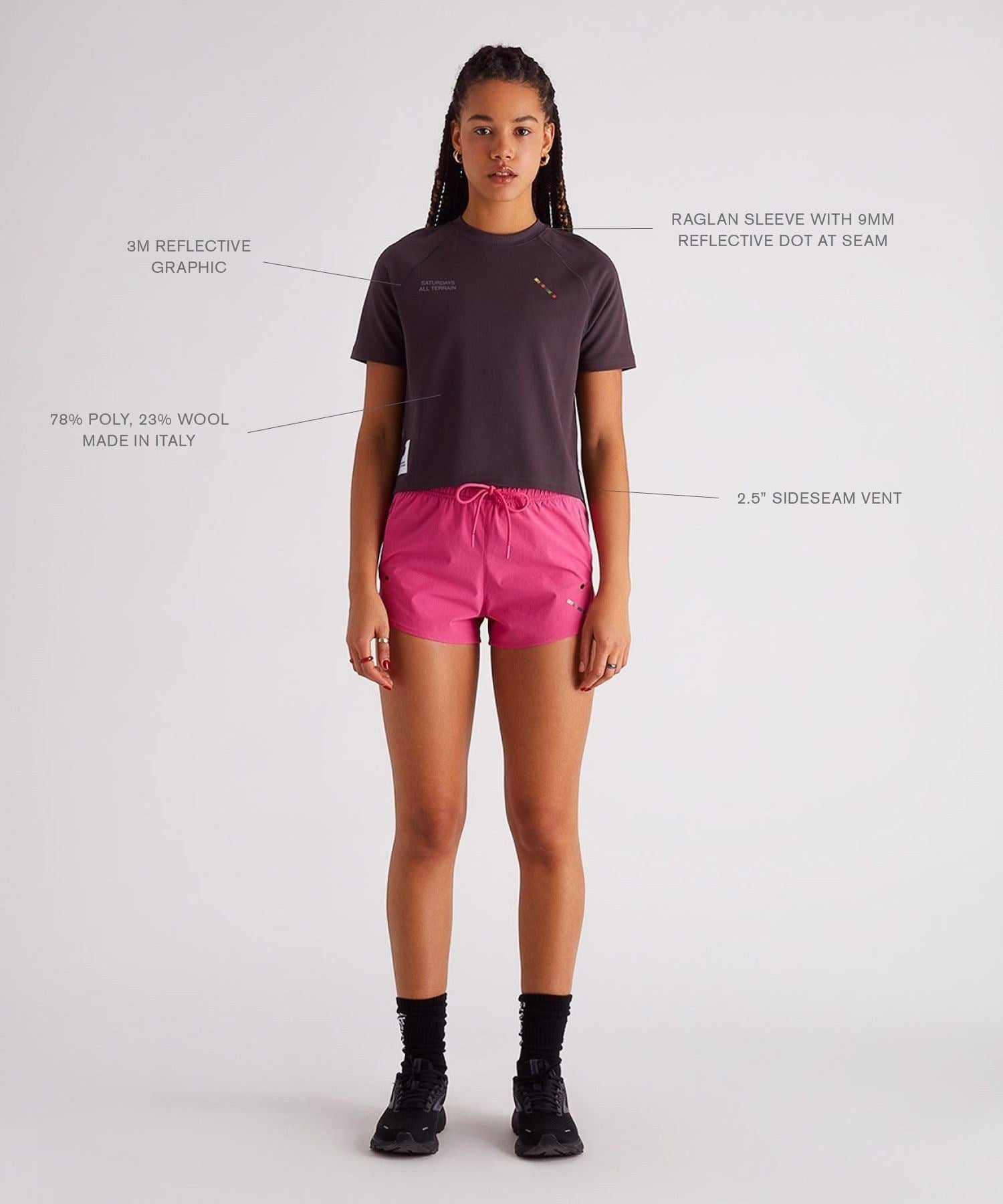 ALL TERRAIN LIGHTWEIGHT CROPPED SS TEE