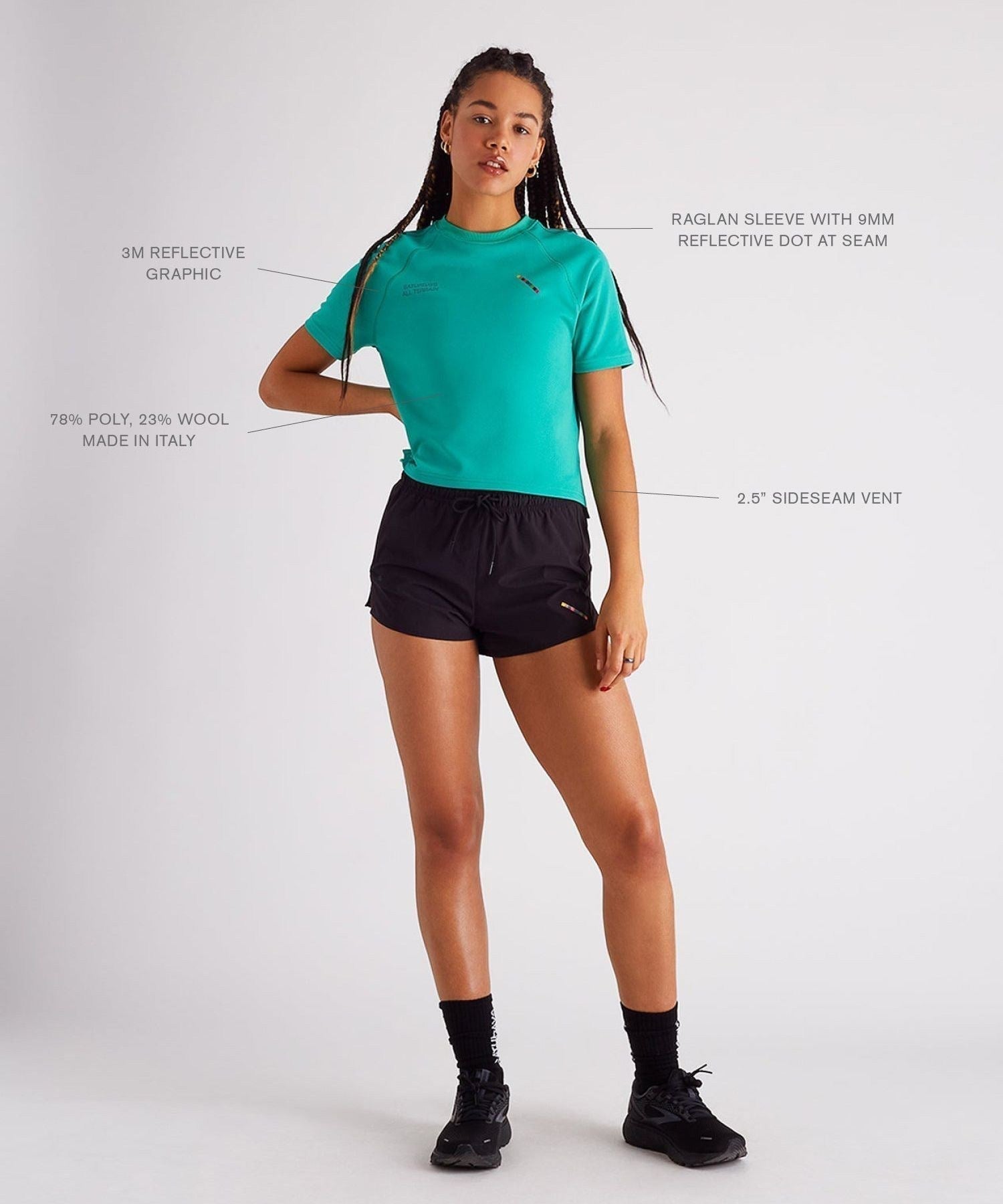 ALL TERRAIN LIGHTWEIGHT CROPPED SS TEE
