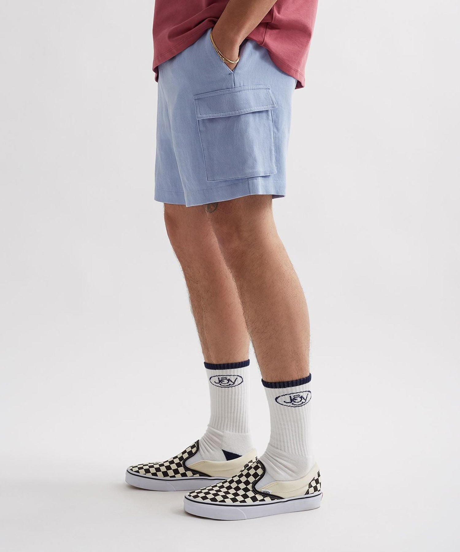 Theo Seersucker Cotton Short