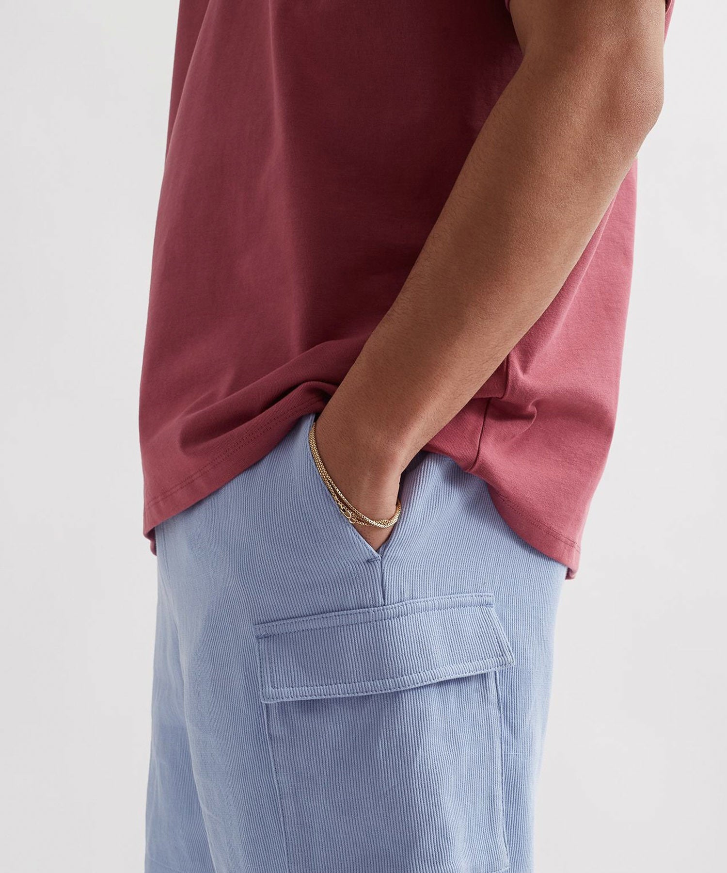 Theo Seersucker Cotton Short