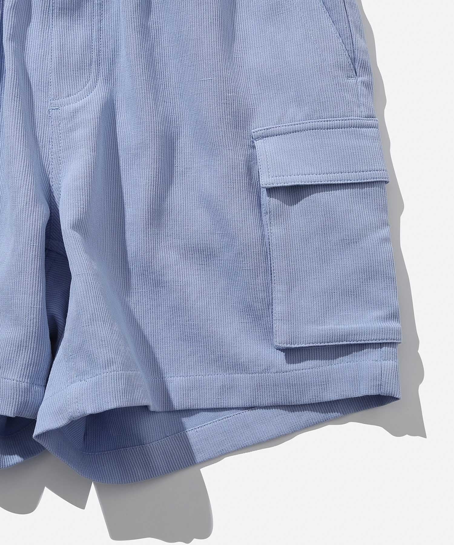 Theo Seersucker Cotton Short