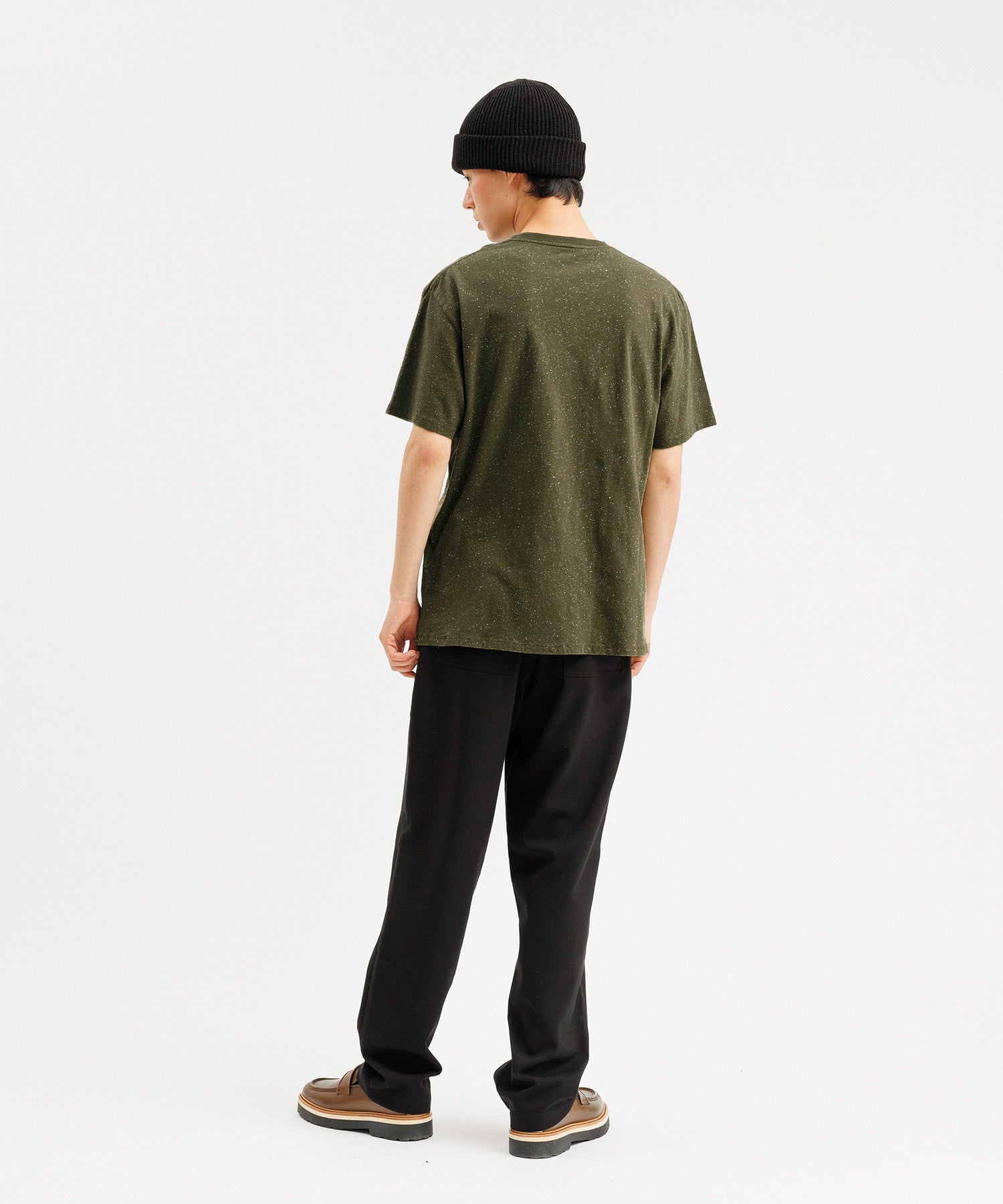 Speckled Script Emb SS Tee