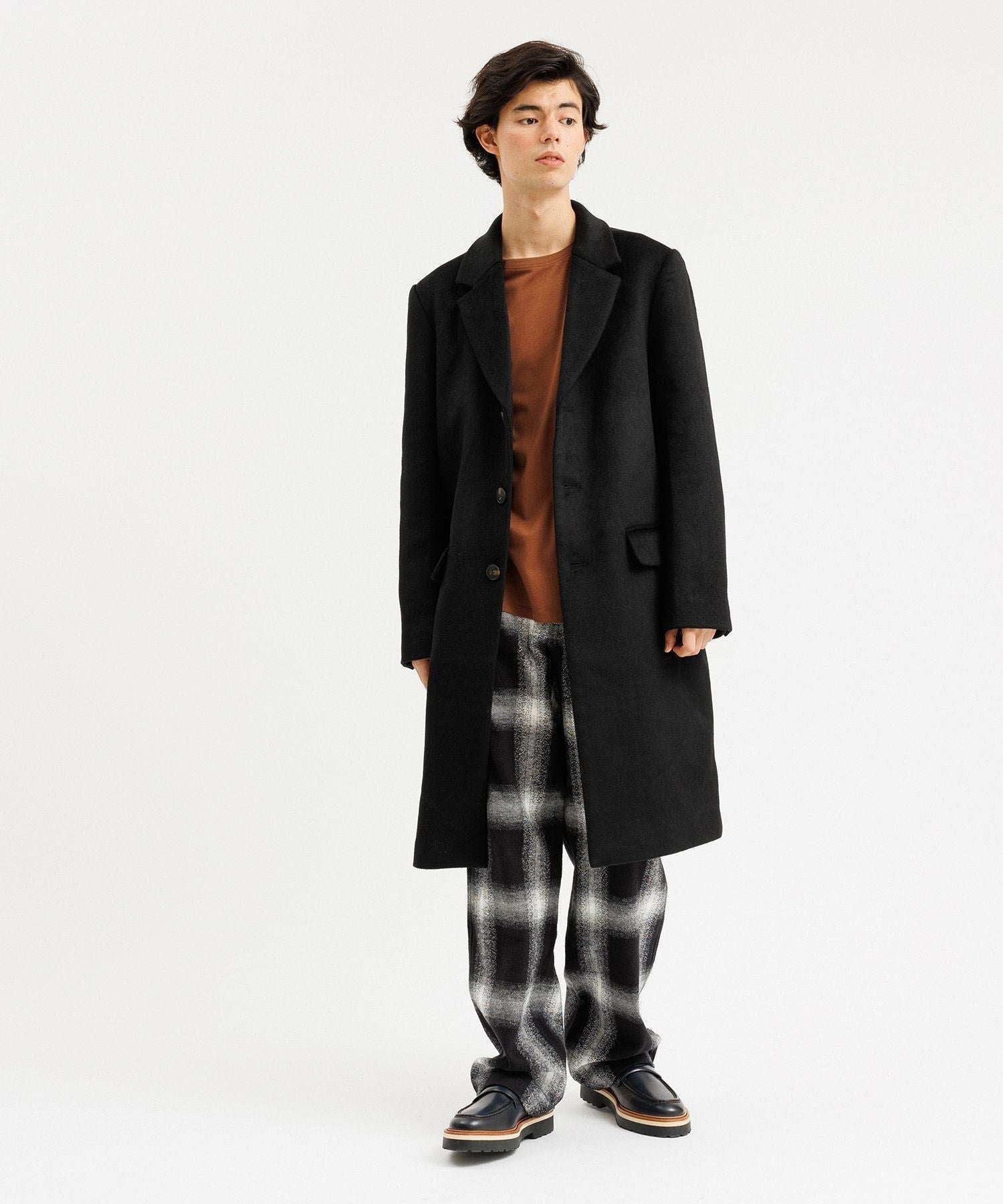 MORGAN PLAID OVERCOAT