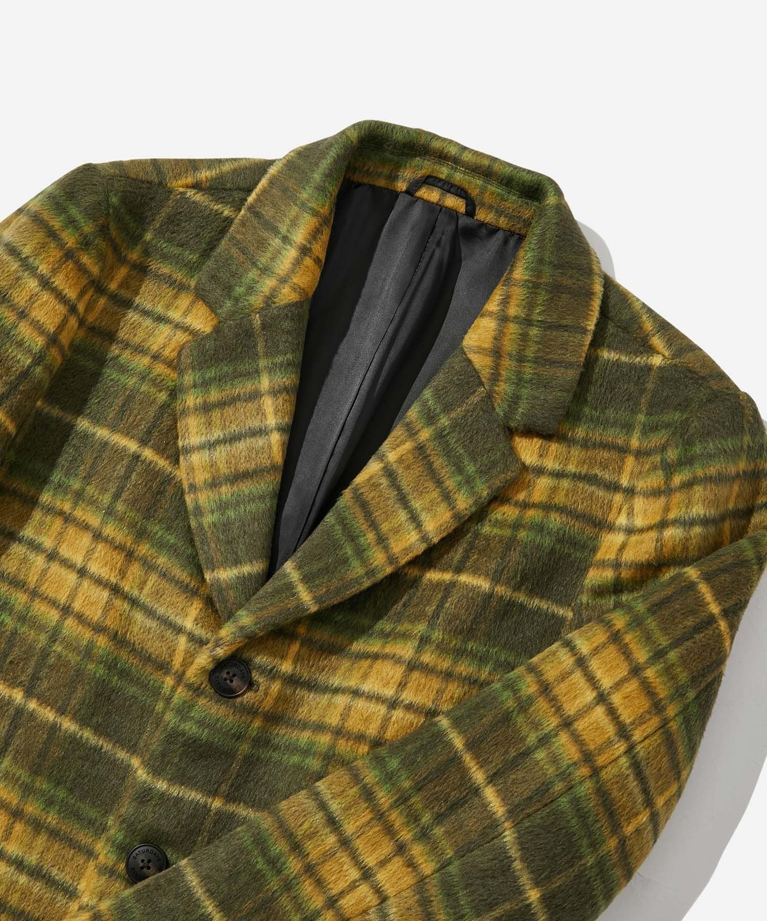 MORGAN PLAID OVERCOAT