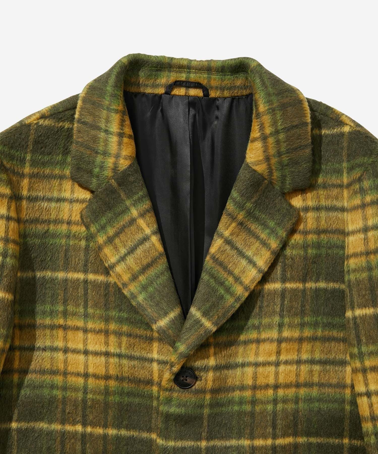 MORGAN PLAID OVERCOAT