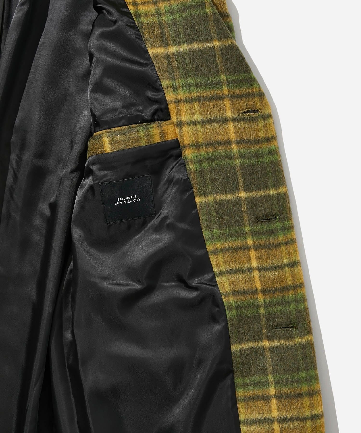 MORGAN PLAID OVERCOAT