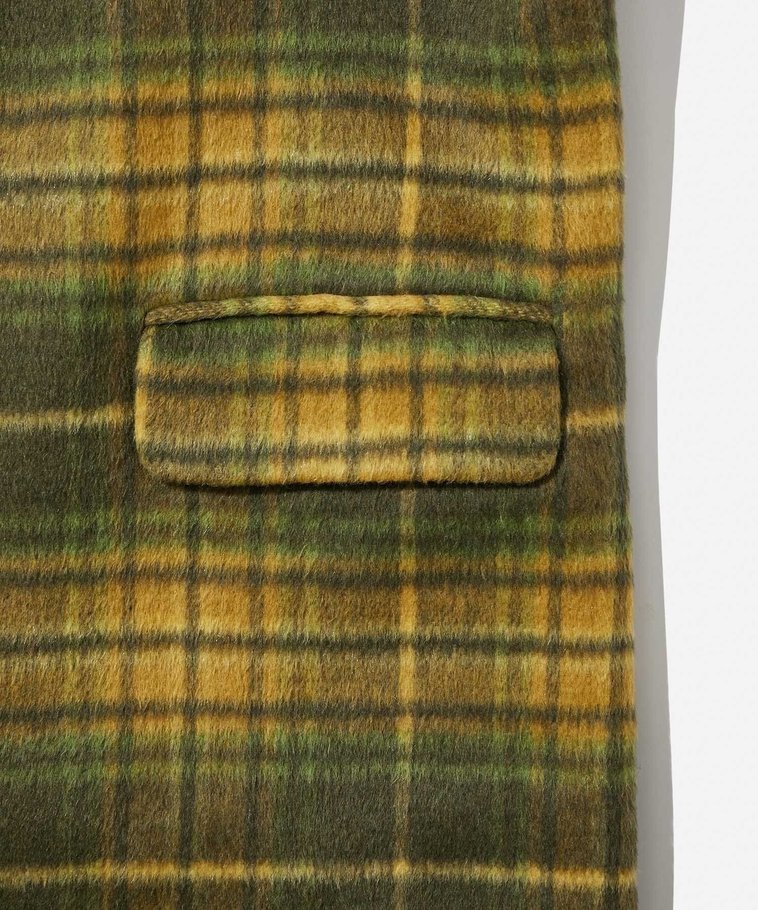 MORGAN PLAID OVERCOAT