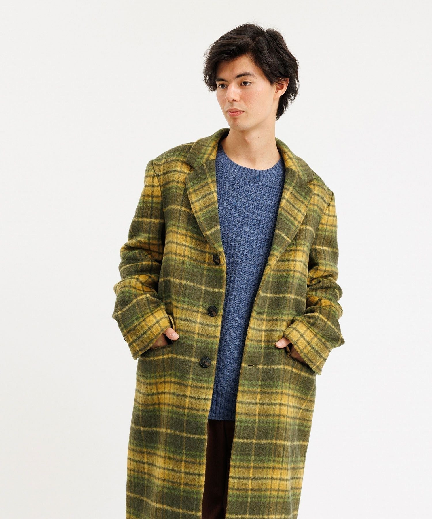 MORGAN PLAID OVERCOAT