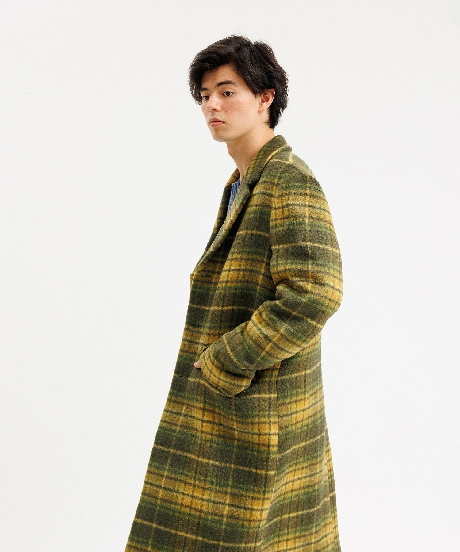 MORGAN PLAID OVERCOAT
