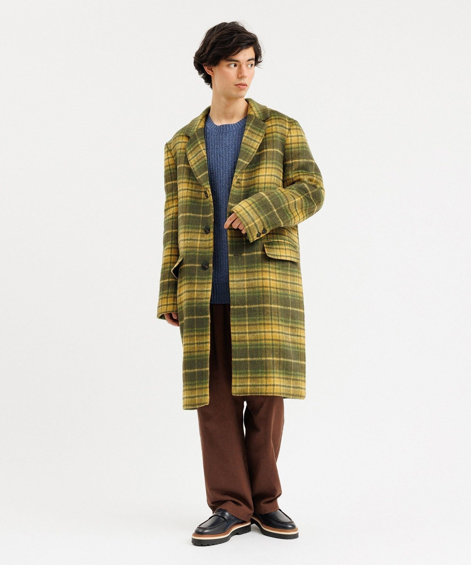 MORGAN PLAID OVERCOAT