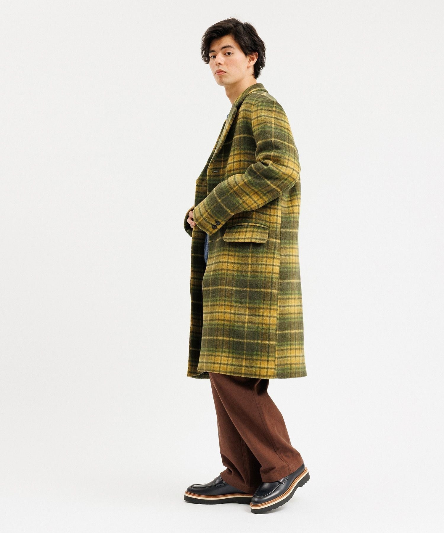 MORGAN PLAID OVERCOAT