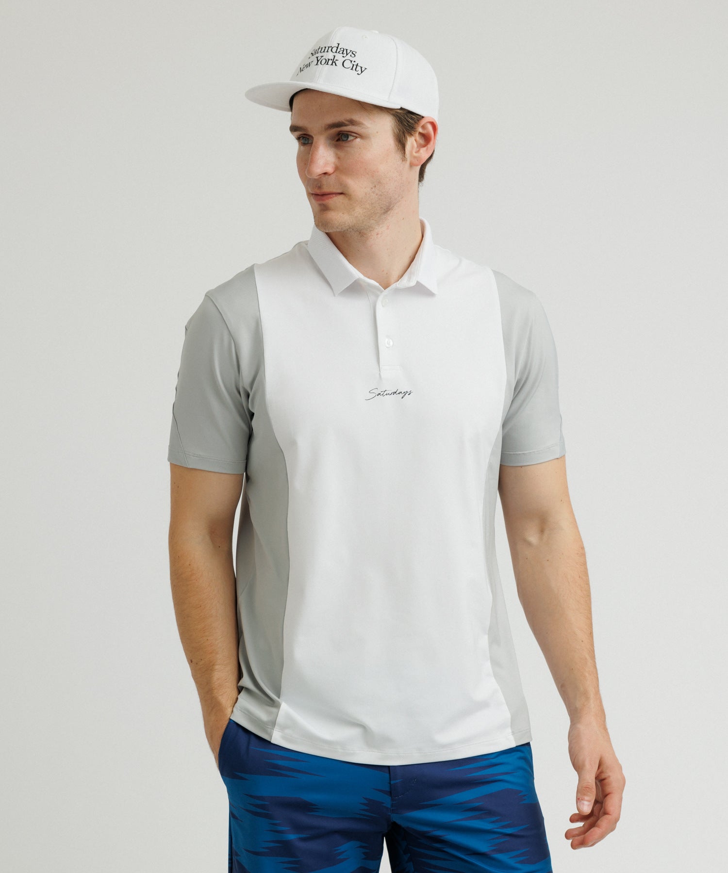 Pattern Cut Polo Shirt S/S