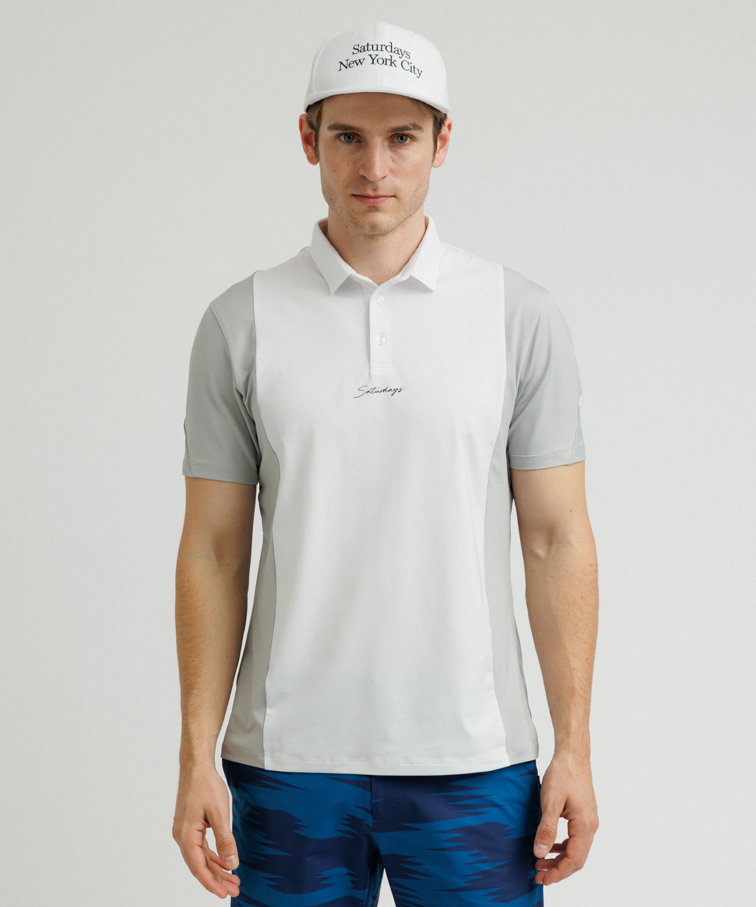 Pattern Cut Polo Shirt S/S