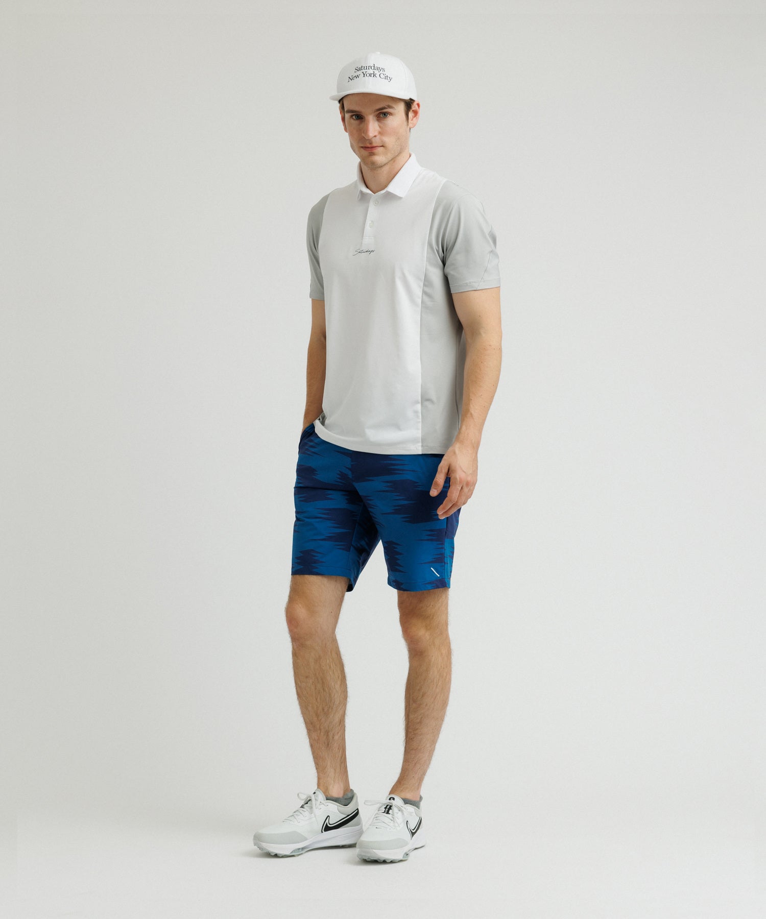 Pattern Cut Polo Shirt S/S