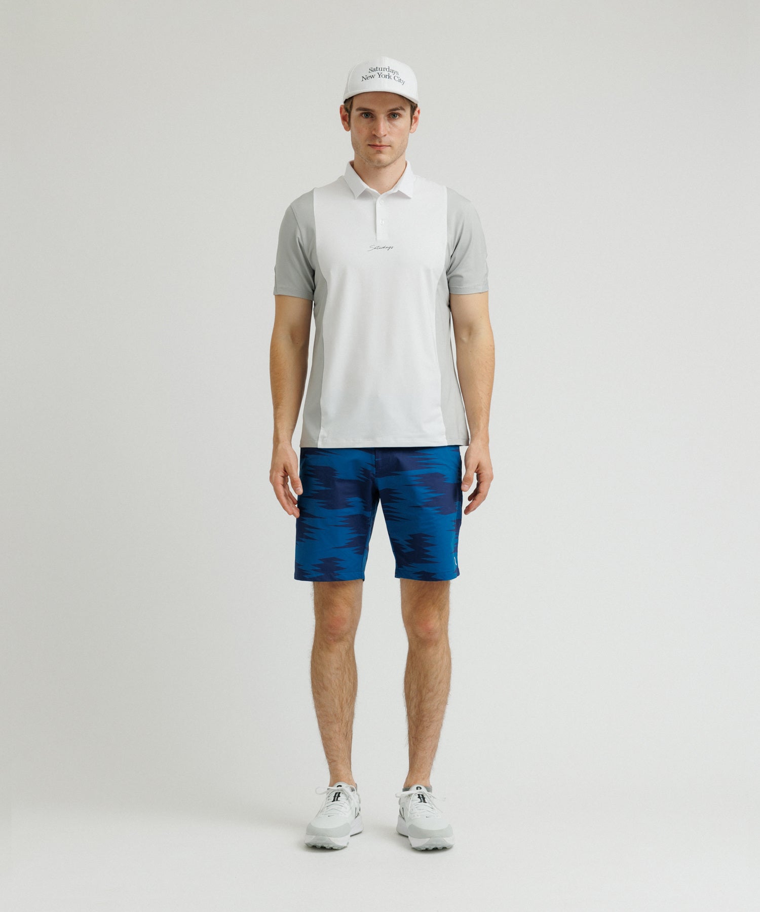 Pattern Cut Polo Shirt S/S