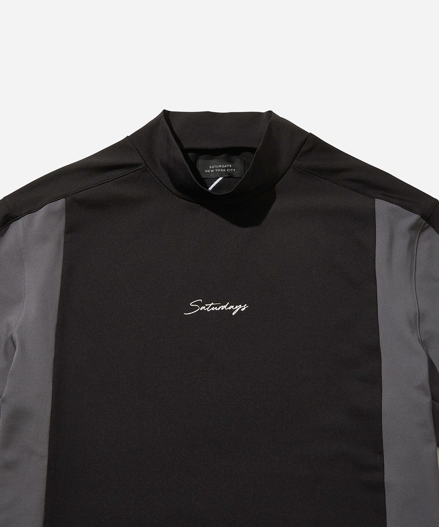 Pattern Cut Mock Shirt S/S