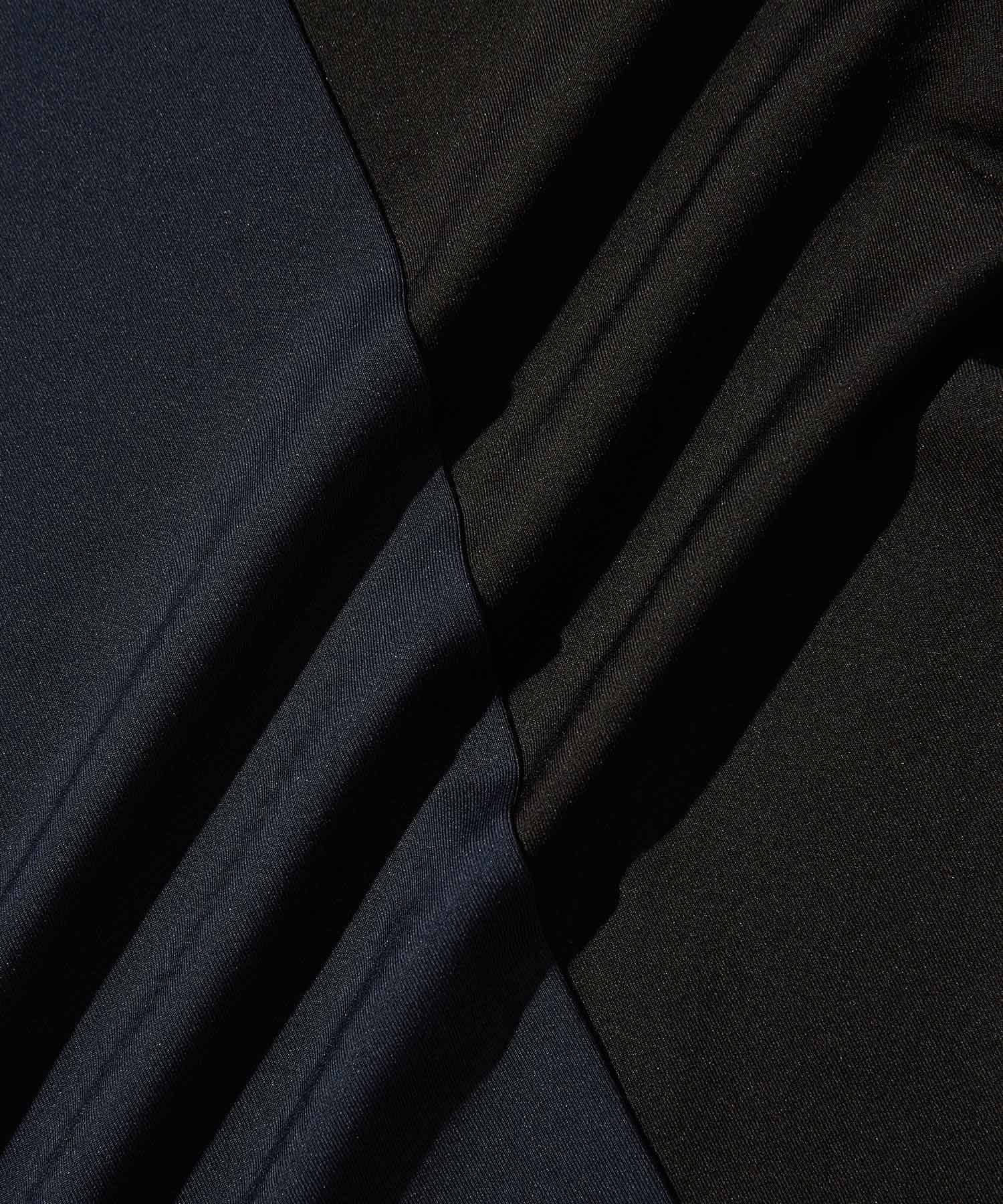 Pattern Cut Mock Shirt S/S
