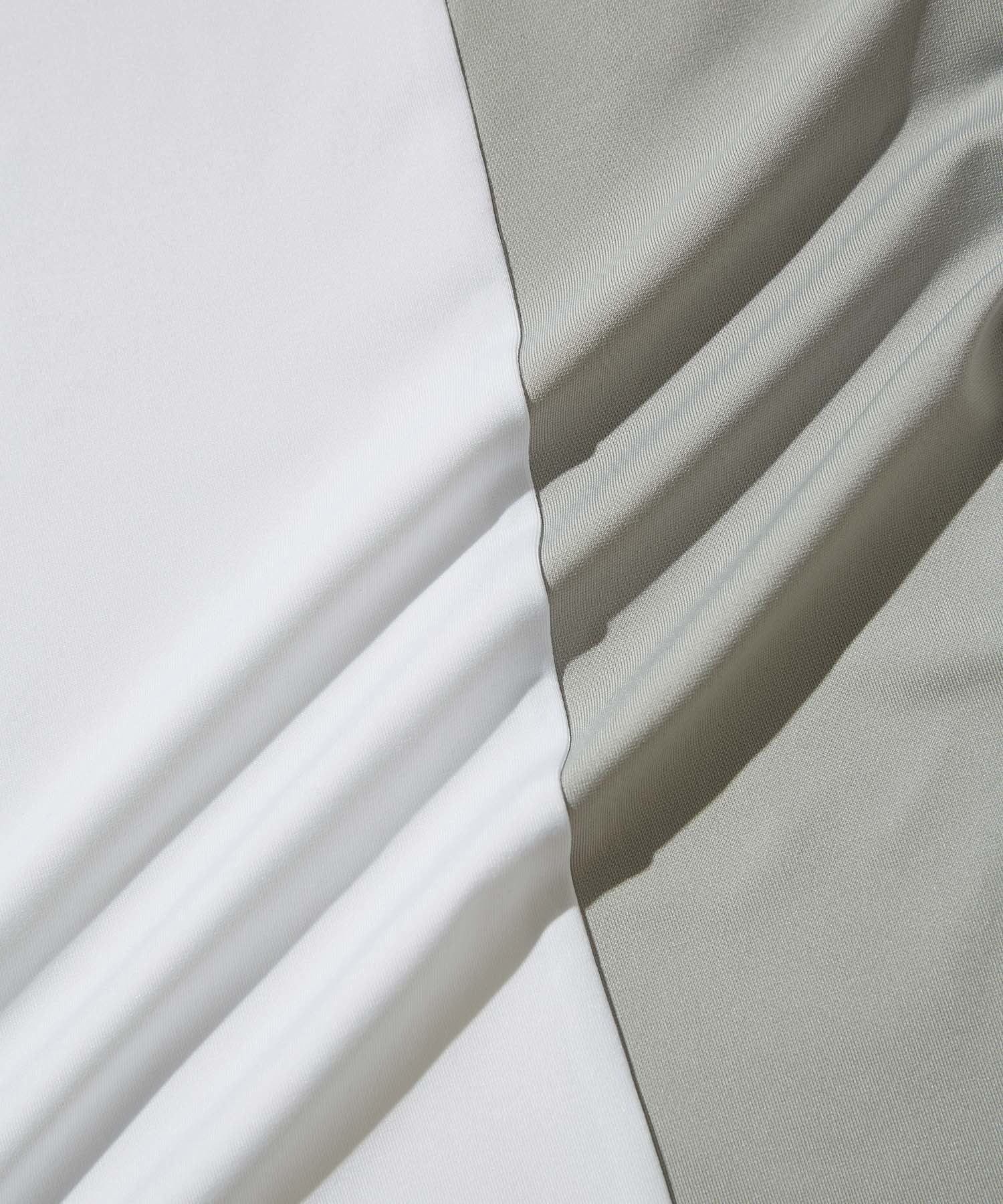 Pattern Cut Mock Shirt S/S