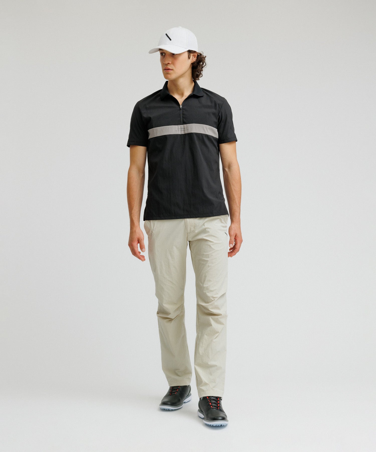 Front Zip Polo Shirt S/S