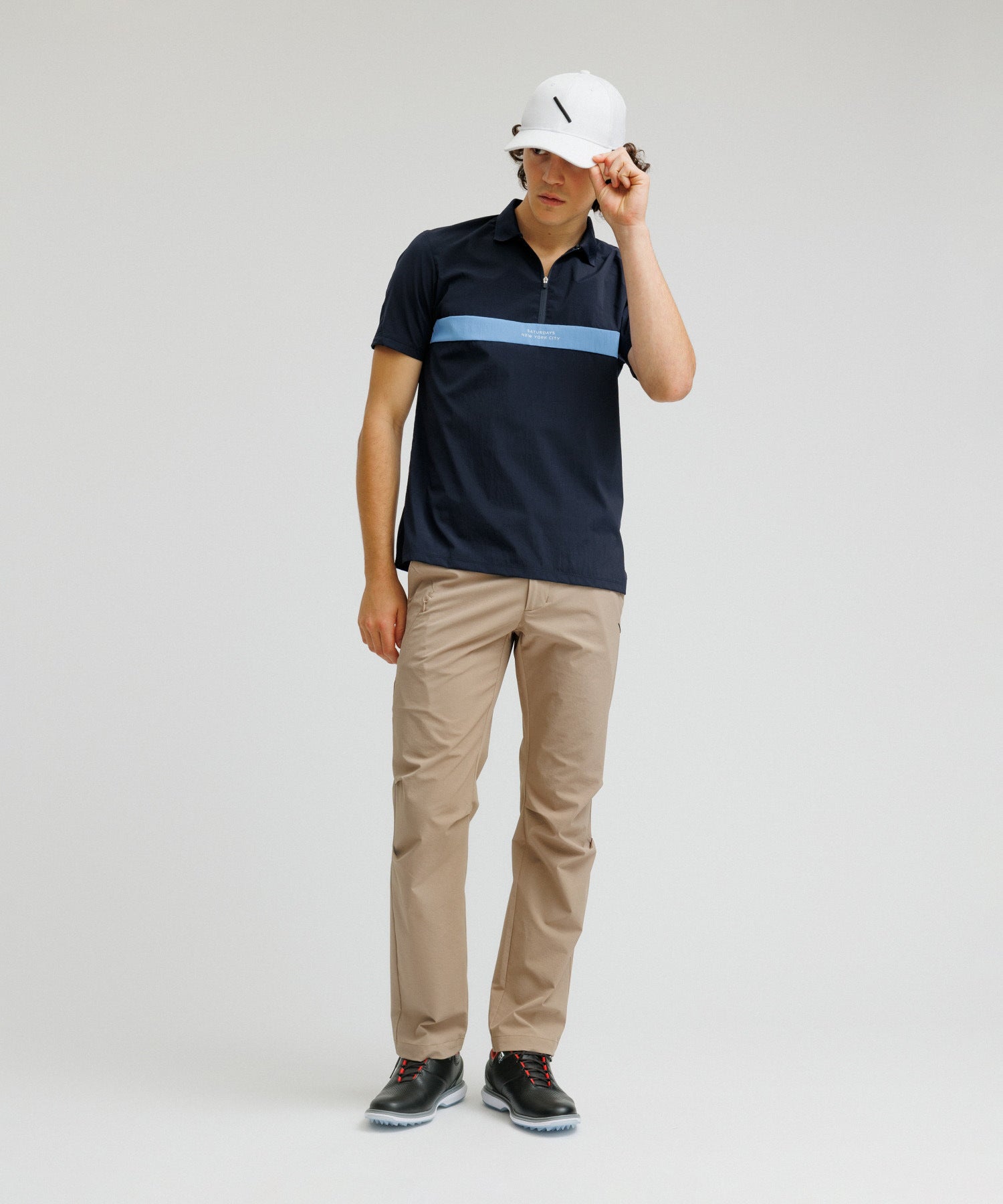 Front Zip Polo Shirt S/S