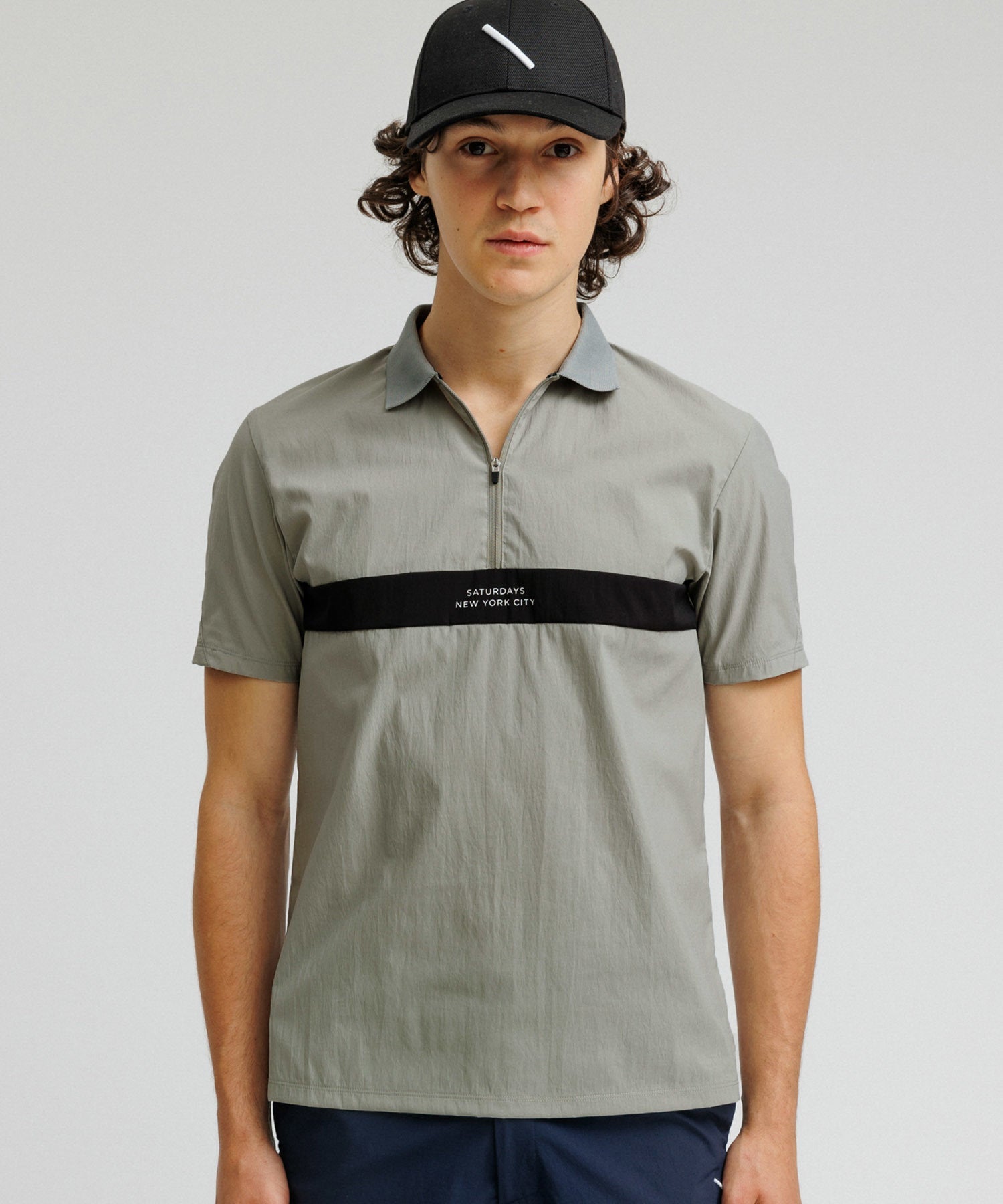 Front Zip Polo Shirt S/S