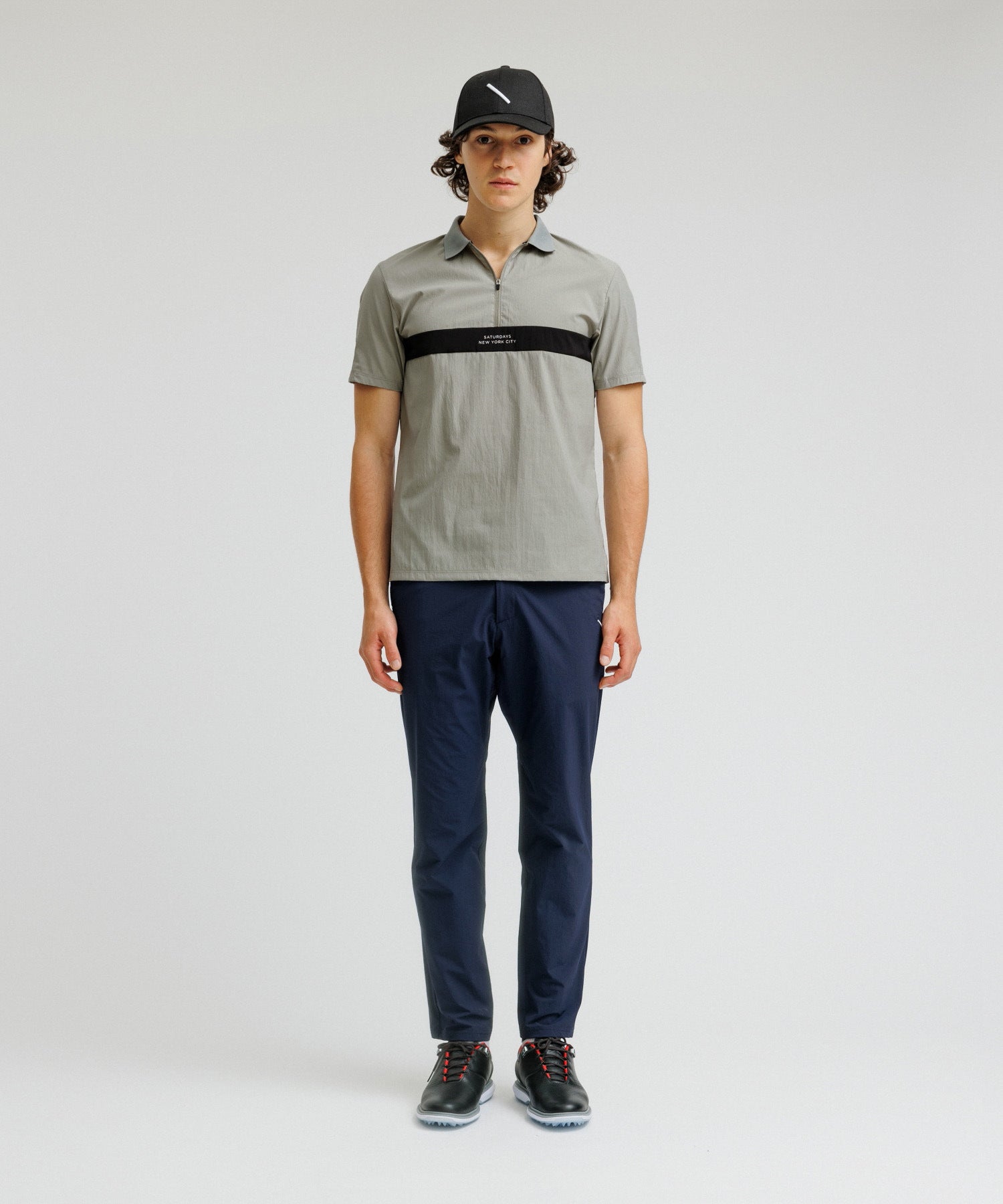 Front Zip Polo Shirt S/S