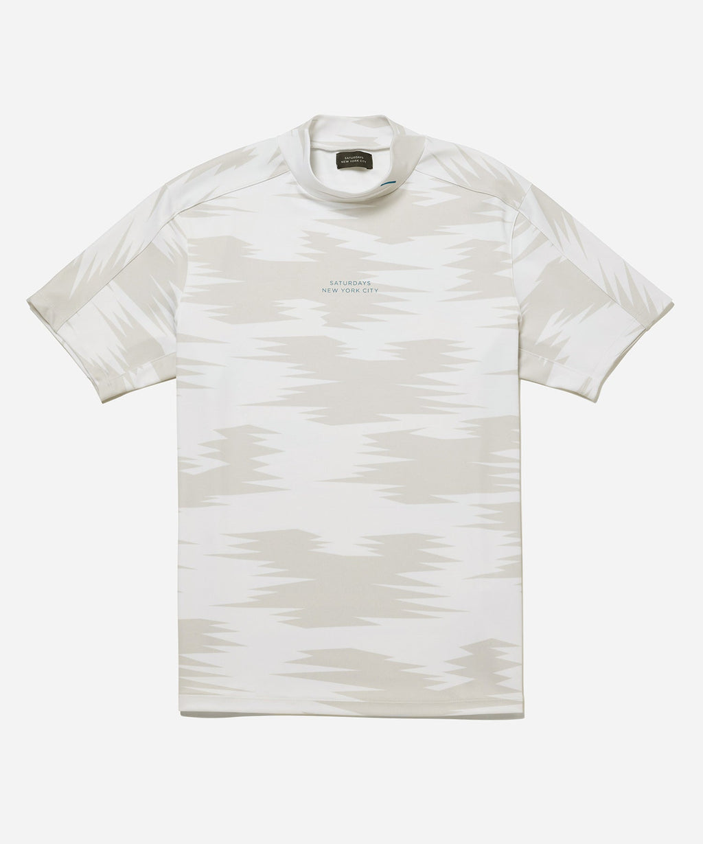 Saturdays New York City モックネック ホワイト Classic Mock Neck Shirt S/S | Saturdays NYC Japan